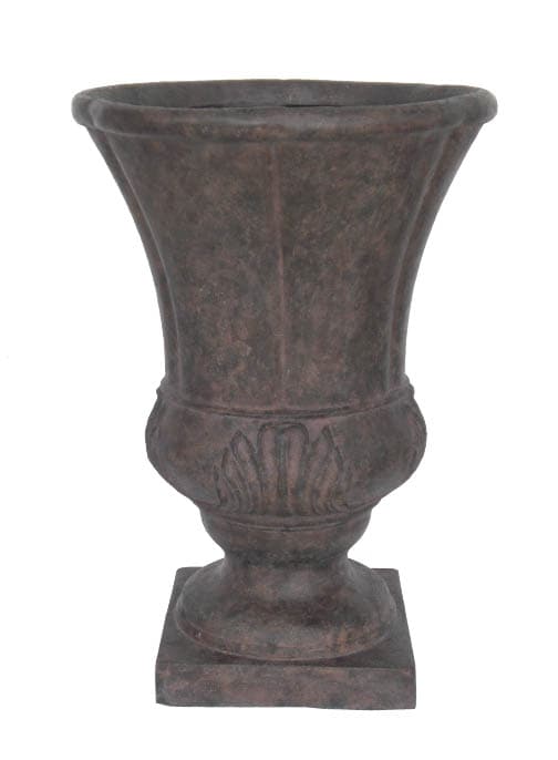 allen + roth Rust Fiberglass Urn with Drainage Holes at Lowes.com