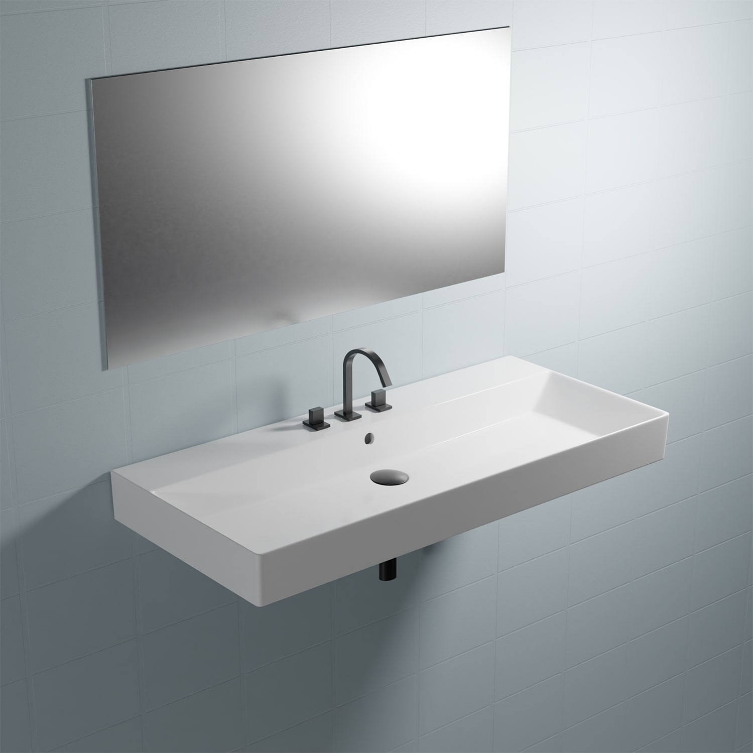 WS Bath Collections ENERGY 85.03 Bath-Sink - View #4