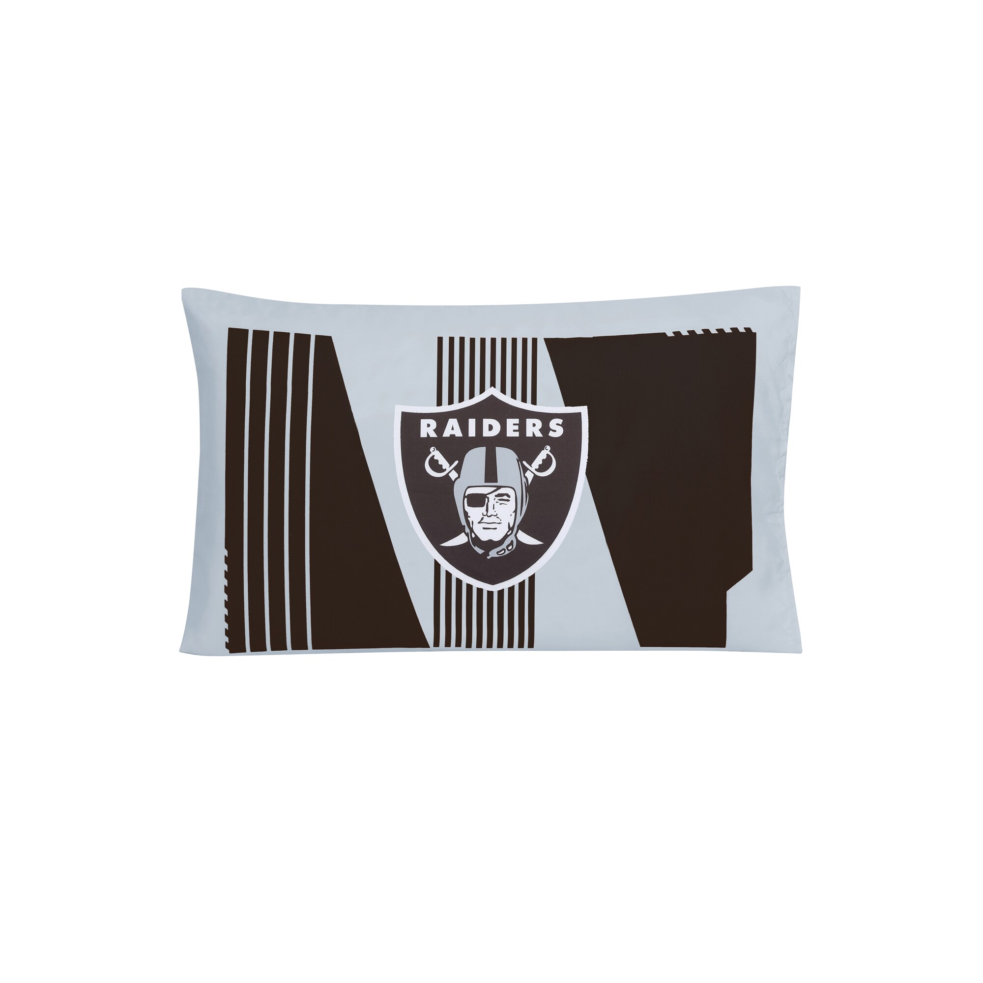 Cathay Sports Las Vegas Raiders 3-Piece Silver/Black Full/Queen Comforter  Set in the Bedding Sets department at