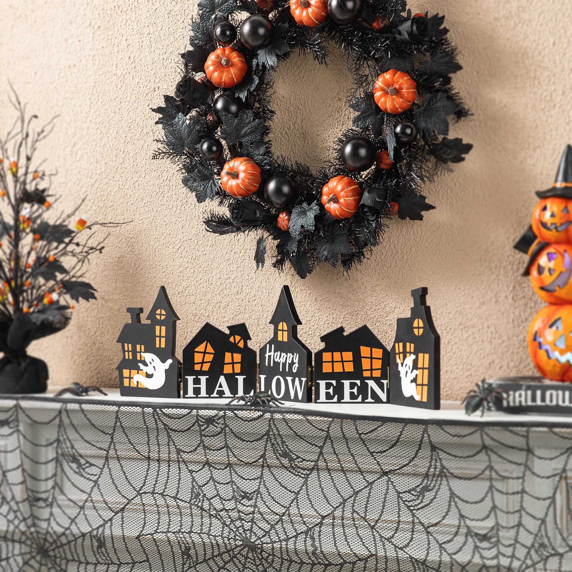 Glitzhome 2006200029 Table-Halloween-Decor - View #3