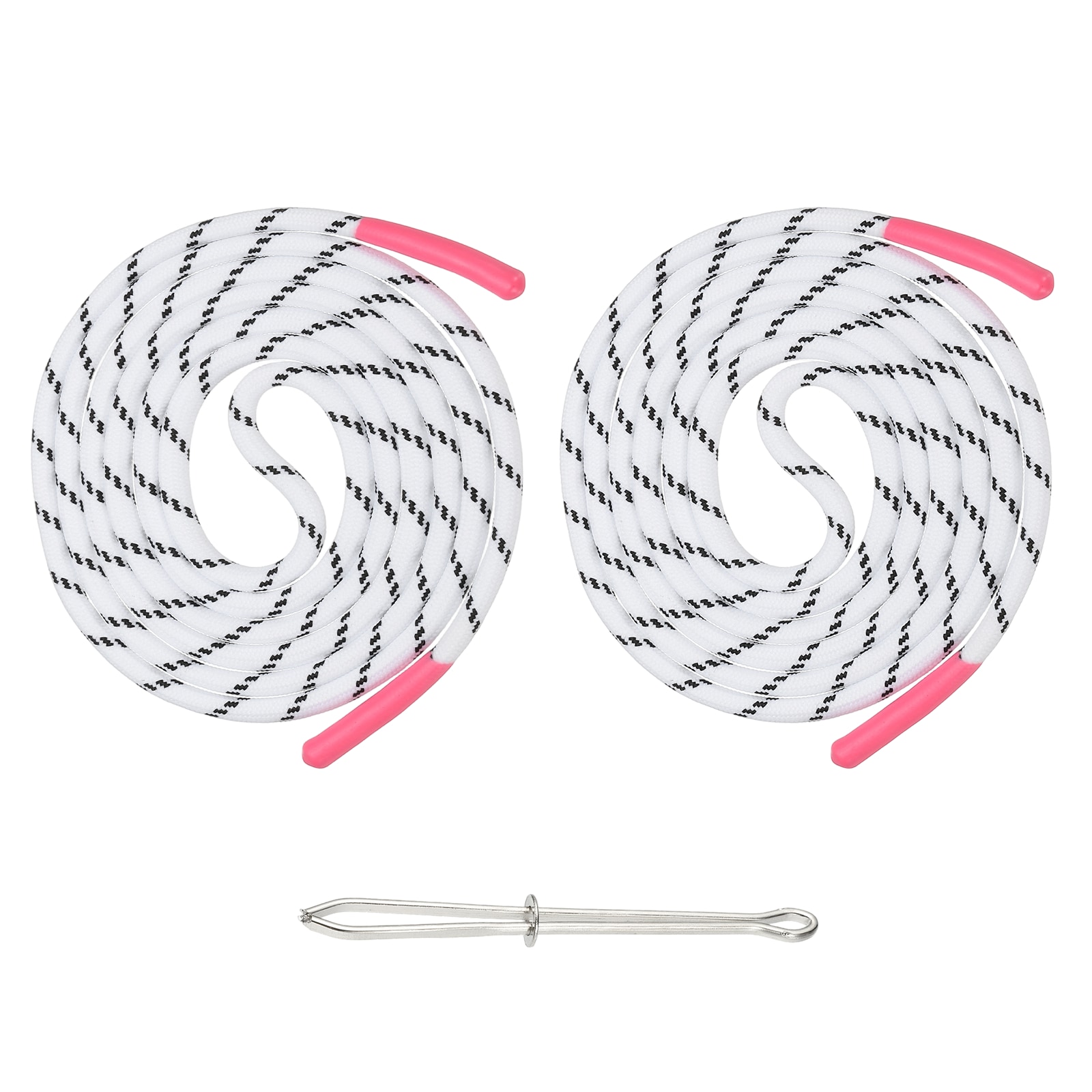 Unique Bargains 2pcs 53Inch Drawstring Cords Replacement Drawstring Hoodie String Sewing Tool with Easy Threader for Hoodie Sweatpants Jackets Pants Hats Coats Bags Pink #S26042400UX3506