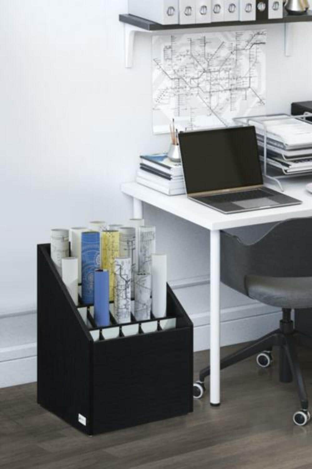 AdirOffice 628-WBLK Bins-Baskets - View #2