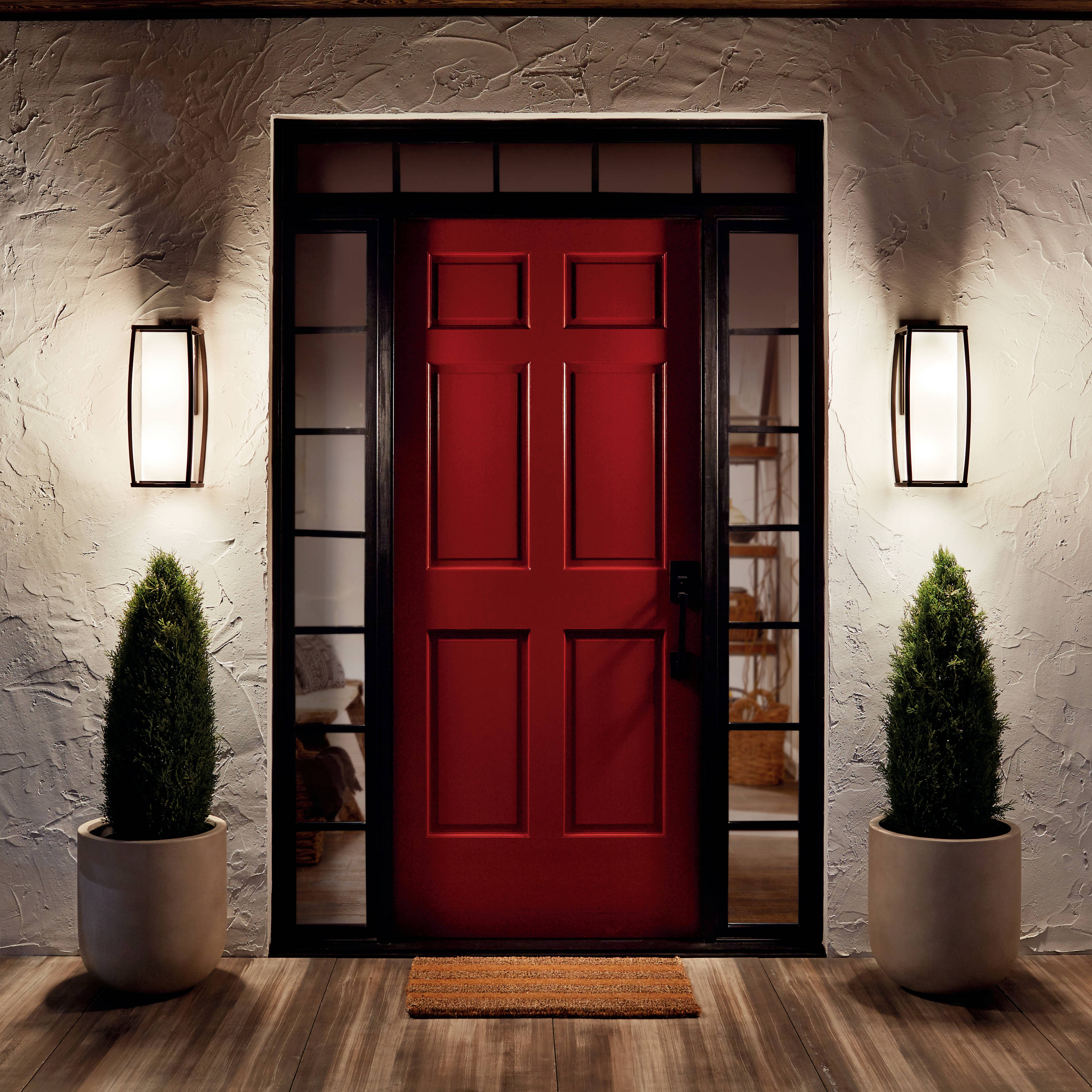Bowen Bronze 18" Outdoor Wall Lantern Sconce
