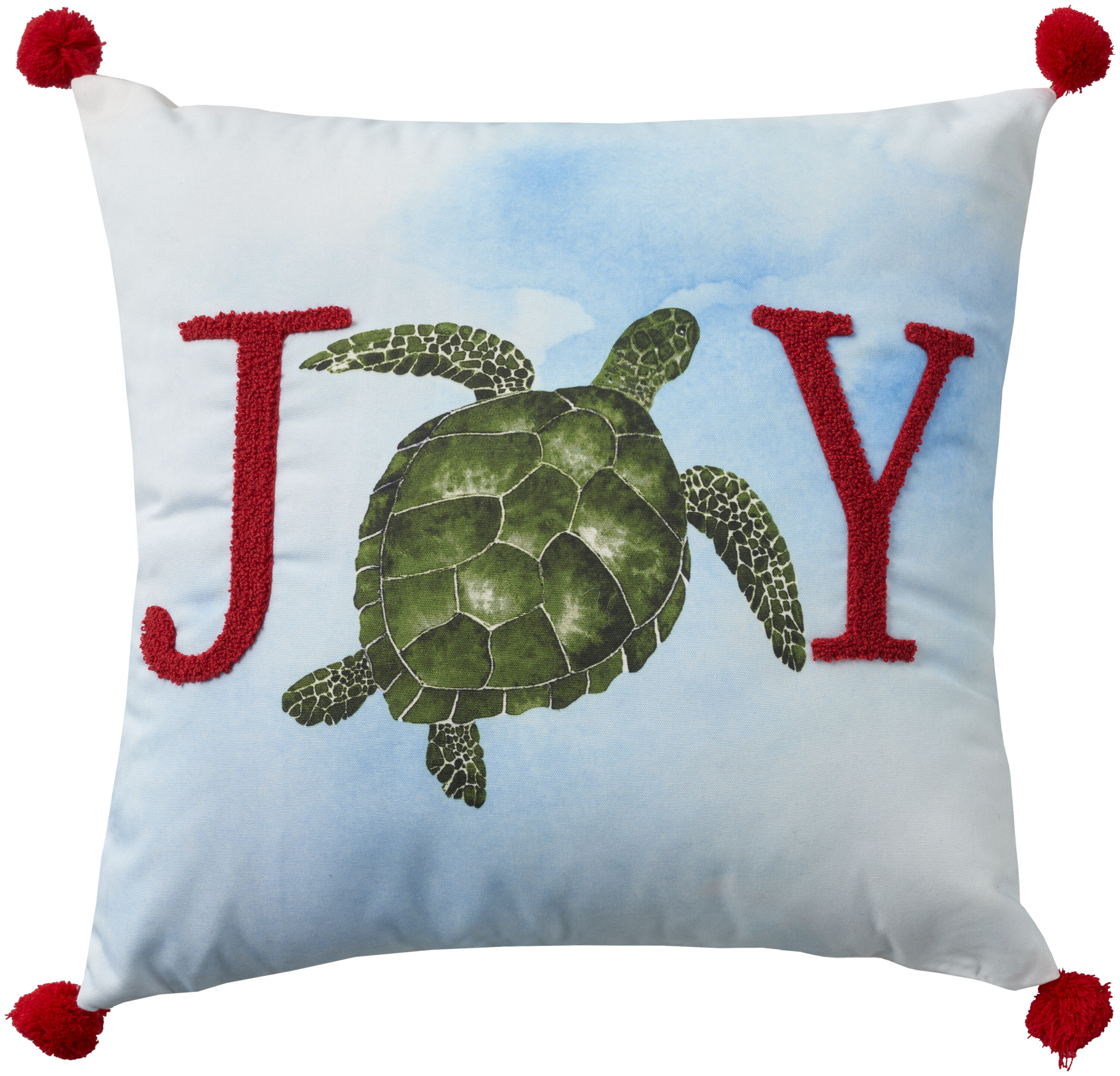 Mina Victory 0798019087548 Holiday Pillows 18-in x 18-in Multicolor Square Indoor Decorative Pillow