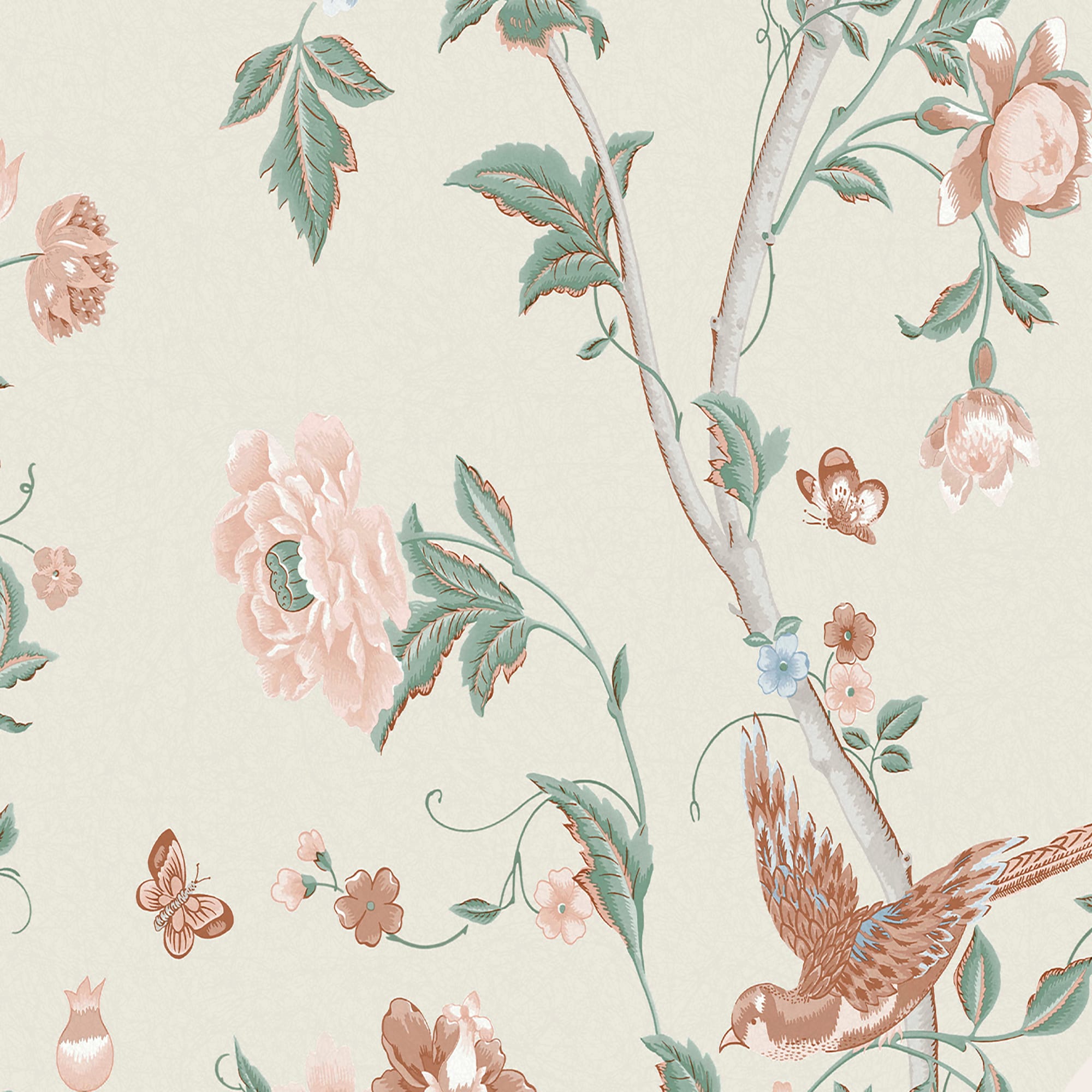 Laura Ashley 70th Anniversary 11-in Sage / Apricot Non-woven Floral 56 ...