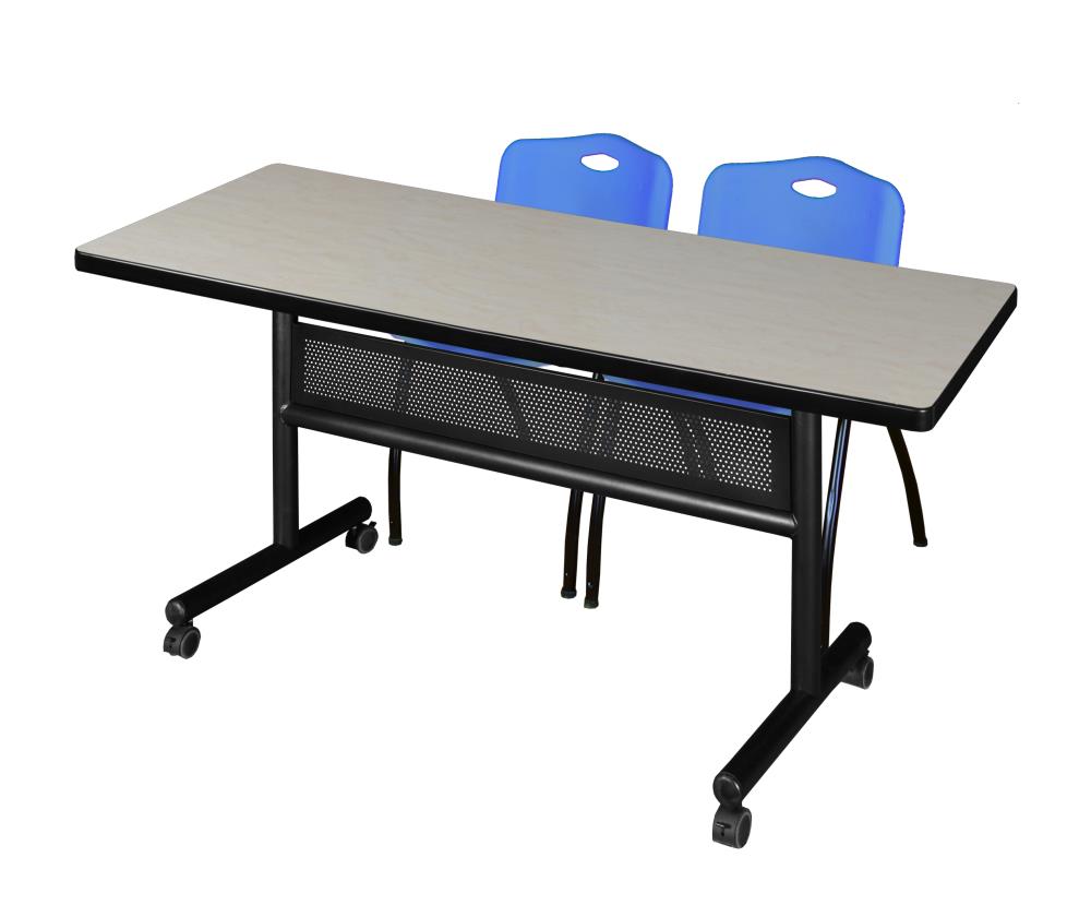 Regency MKFTM6030PL47BE Training Off-white 4-Person Training Table (60-in W x 29-in H)