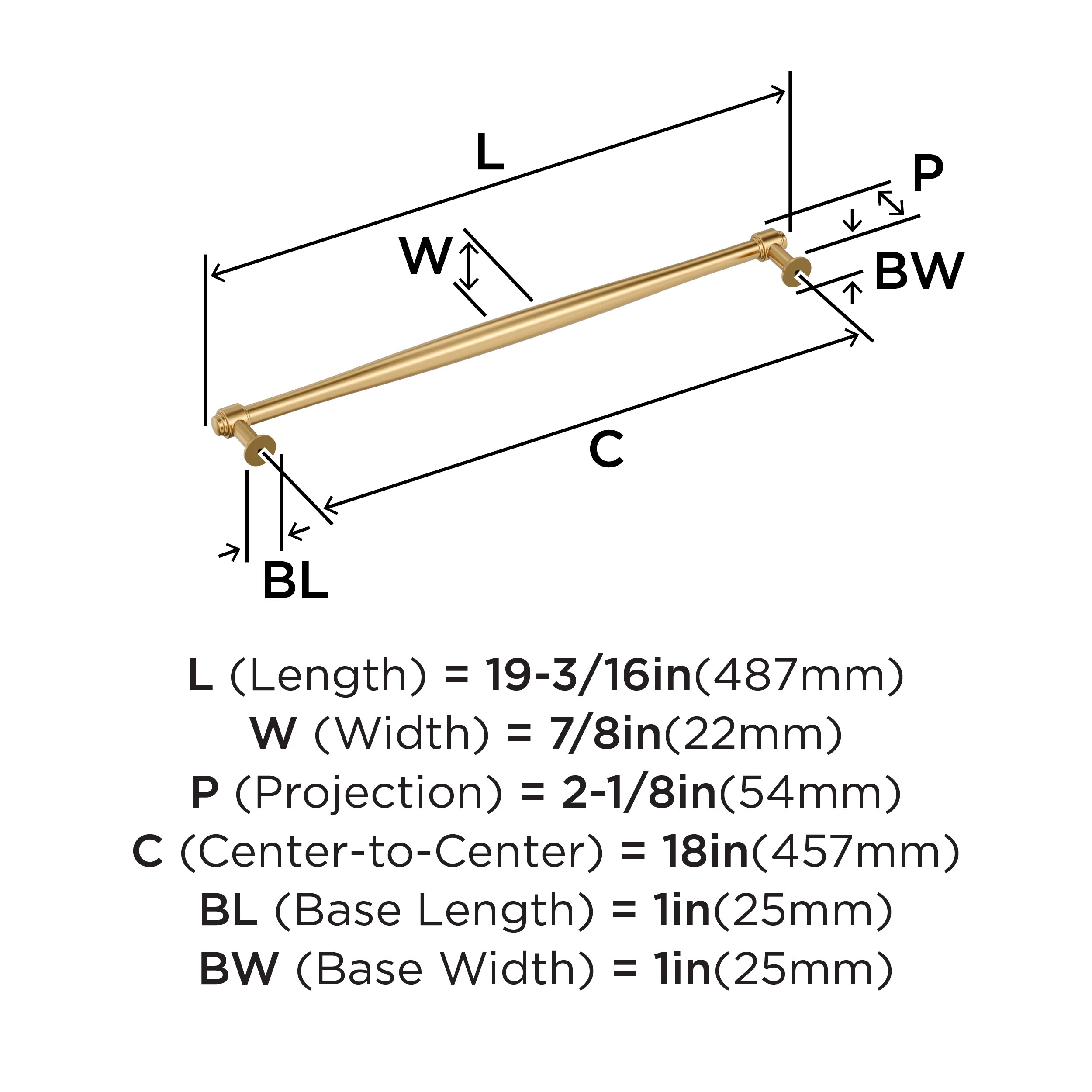 Amerock BP37730CZ Cabinet-Pulls - View #4
