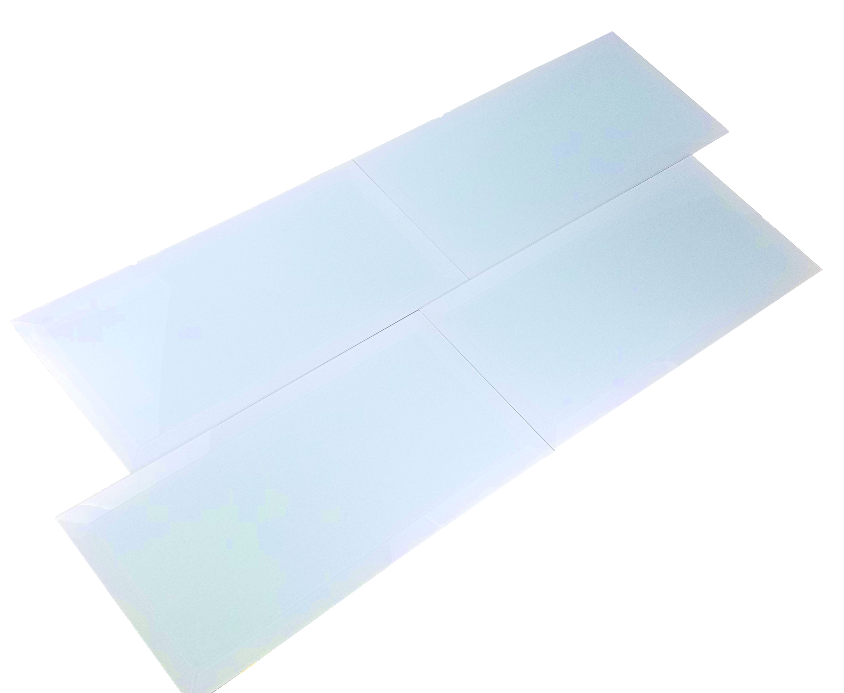 Abolos LWSFEG0816-CA Frosted Elegance Light blue 8-in x 16-in Glossy Glass Subway Large format Wall Tile ( 16-sq ft Carton )