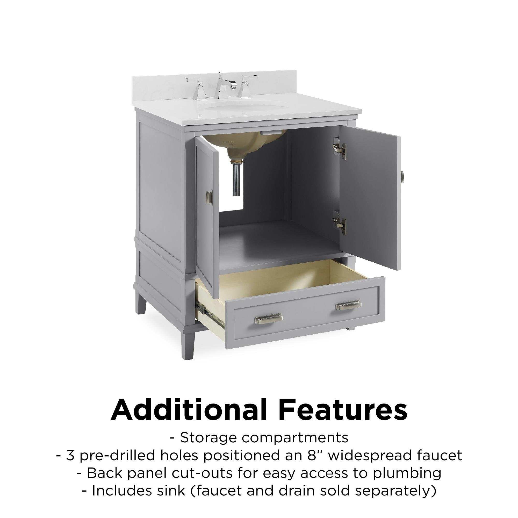 Dorel Living FH8050G-B Bath-Vanity-Combo - View #10