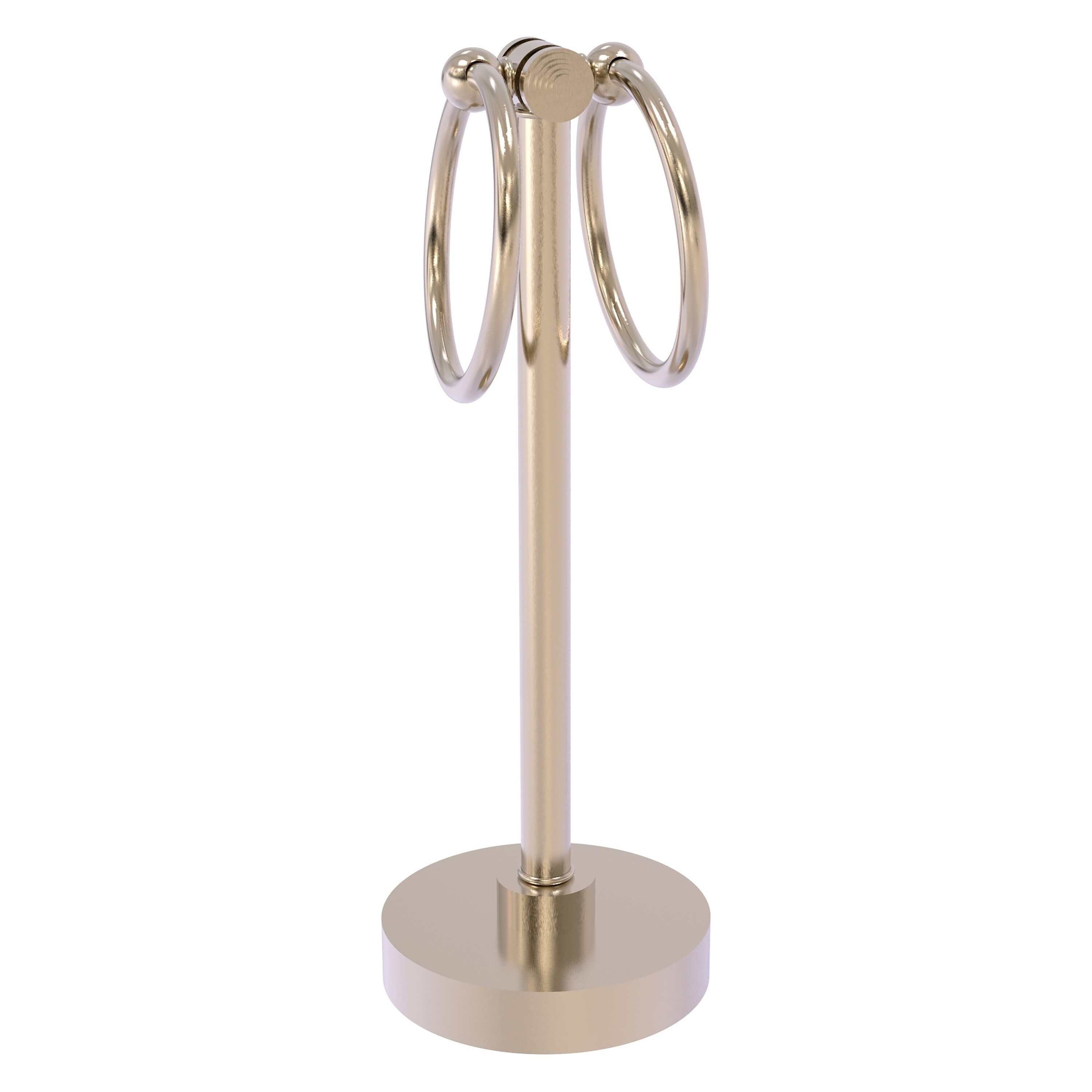 Allied Brass SB-83-PEW Southbeach Antique Pewter Freestanding countertop Double Towel Ring