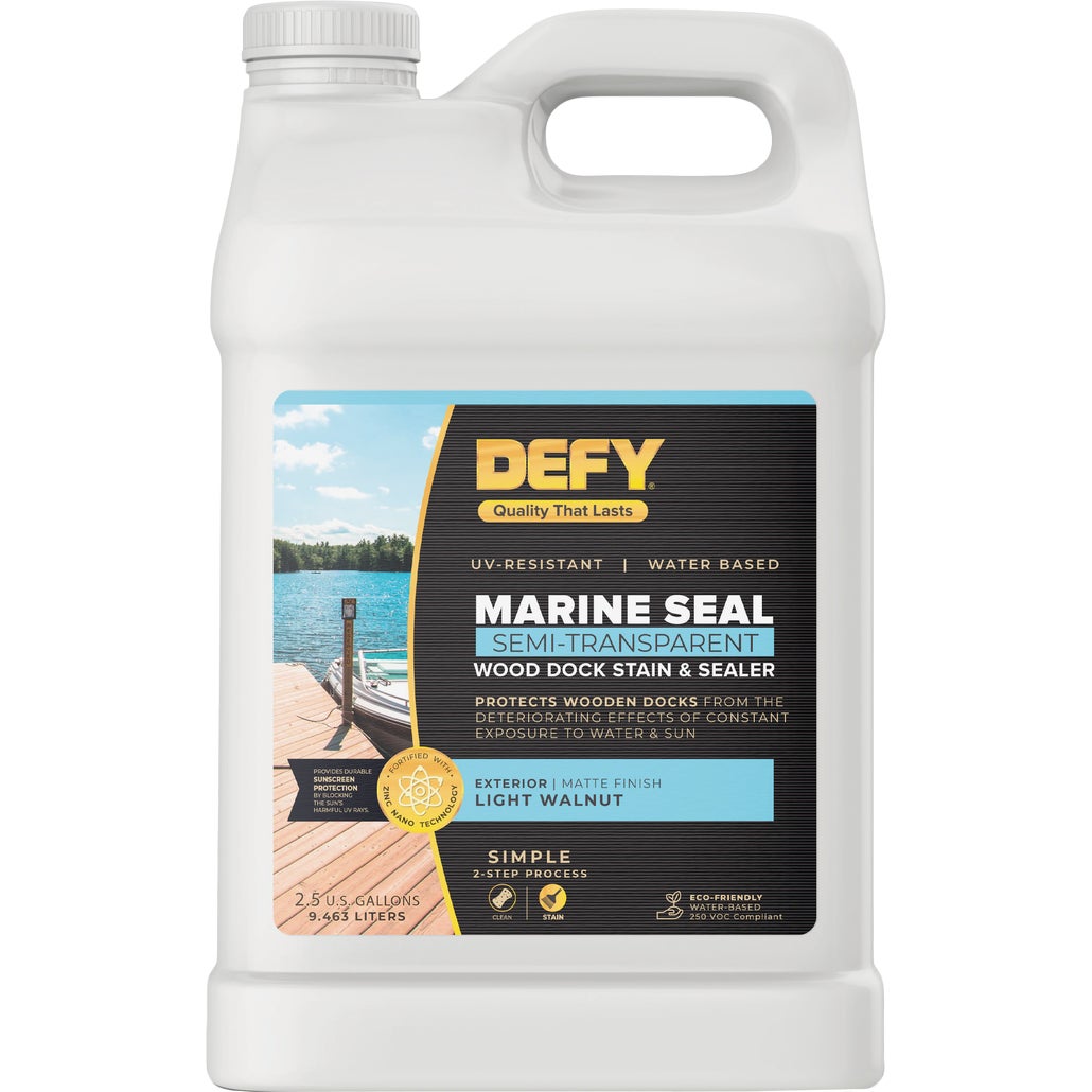 Defy Essential Semi-Transparent Wood Stain, Cedar Tone, 1 Gal