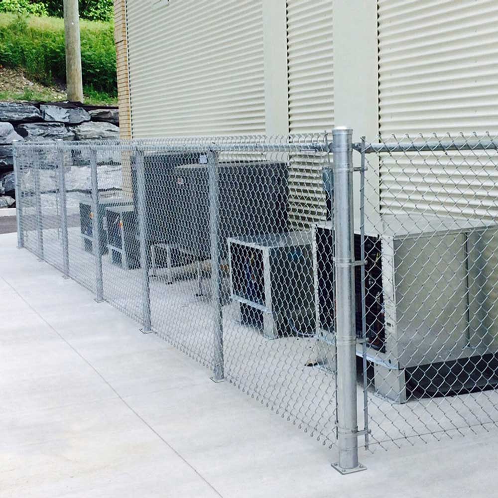 Pylex Spybase 2-in Zinc Plated Steel Post Insert For Metal Fence 6-Pack