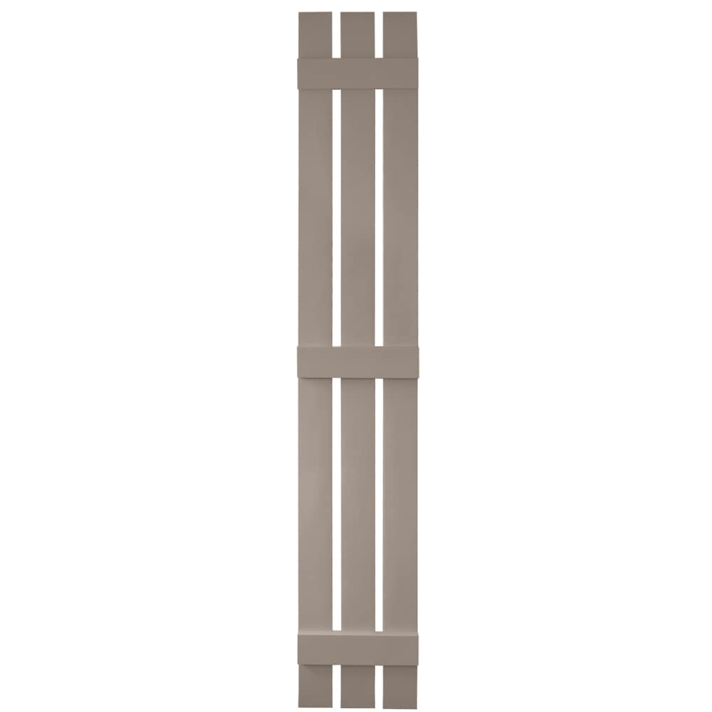 Vantage V5371280008 11.875-in W x 78.625-in H Clay Board and batten Spaced Exterior Shutters ( 1 -Pack )