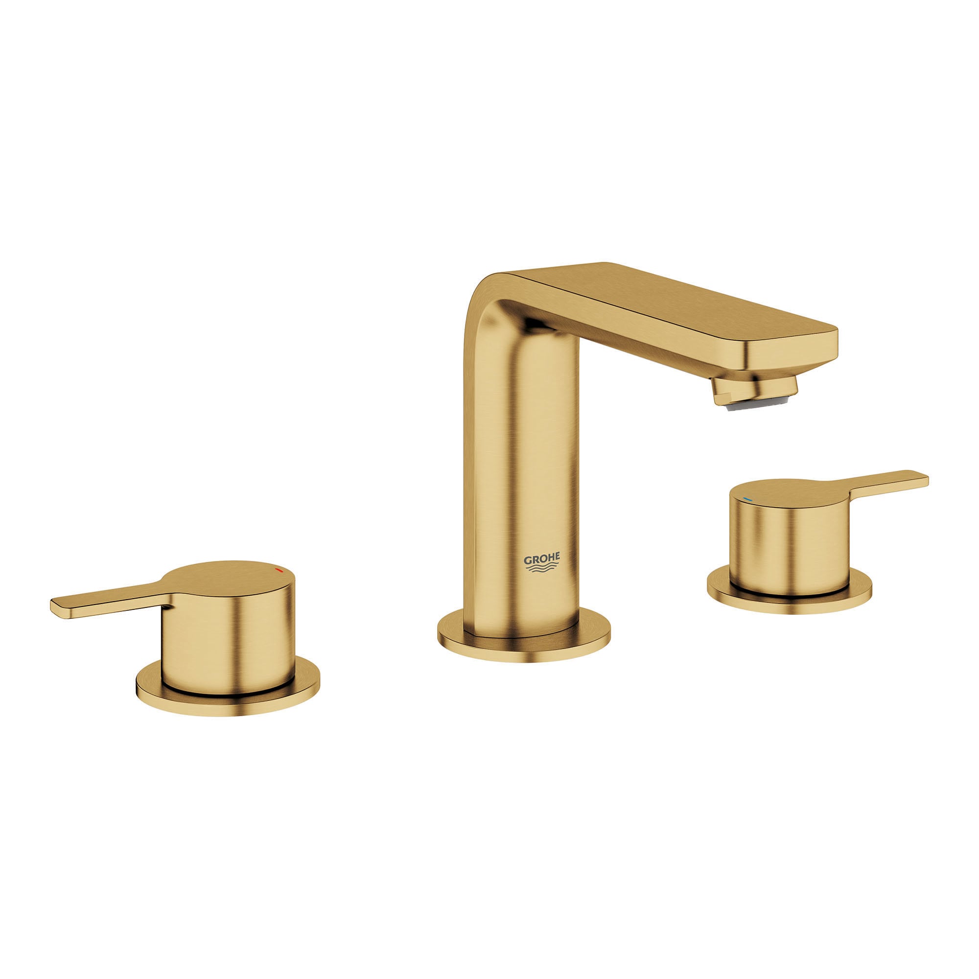 GROHE 20578GNA Brushed Cool Sunrise Widespread 2-handle WaterSense Mid-arc Residential Handle Bathroom Sink Faucet