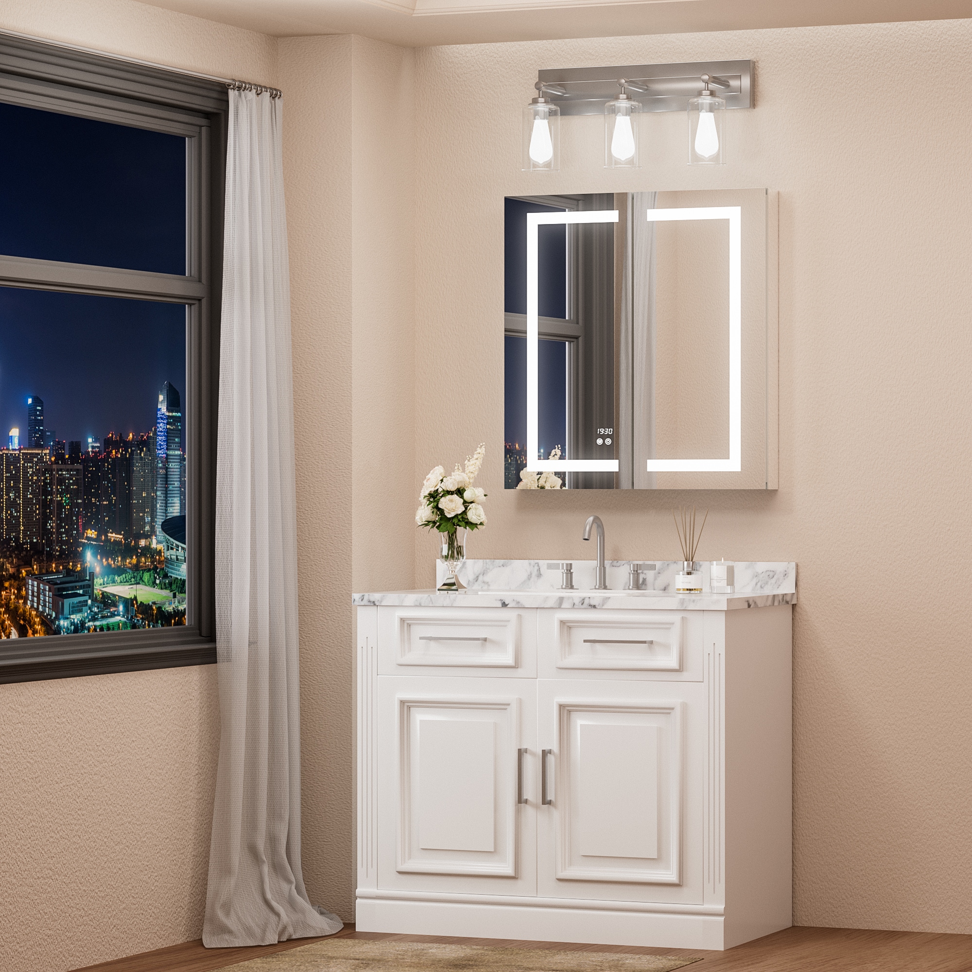 Keonjinn LW-JG-ZG-7681 Bathroom-Medicine-Cabinets - Thumbnail View #3