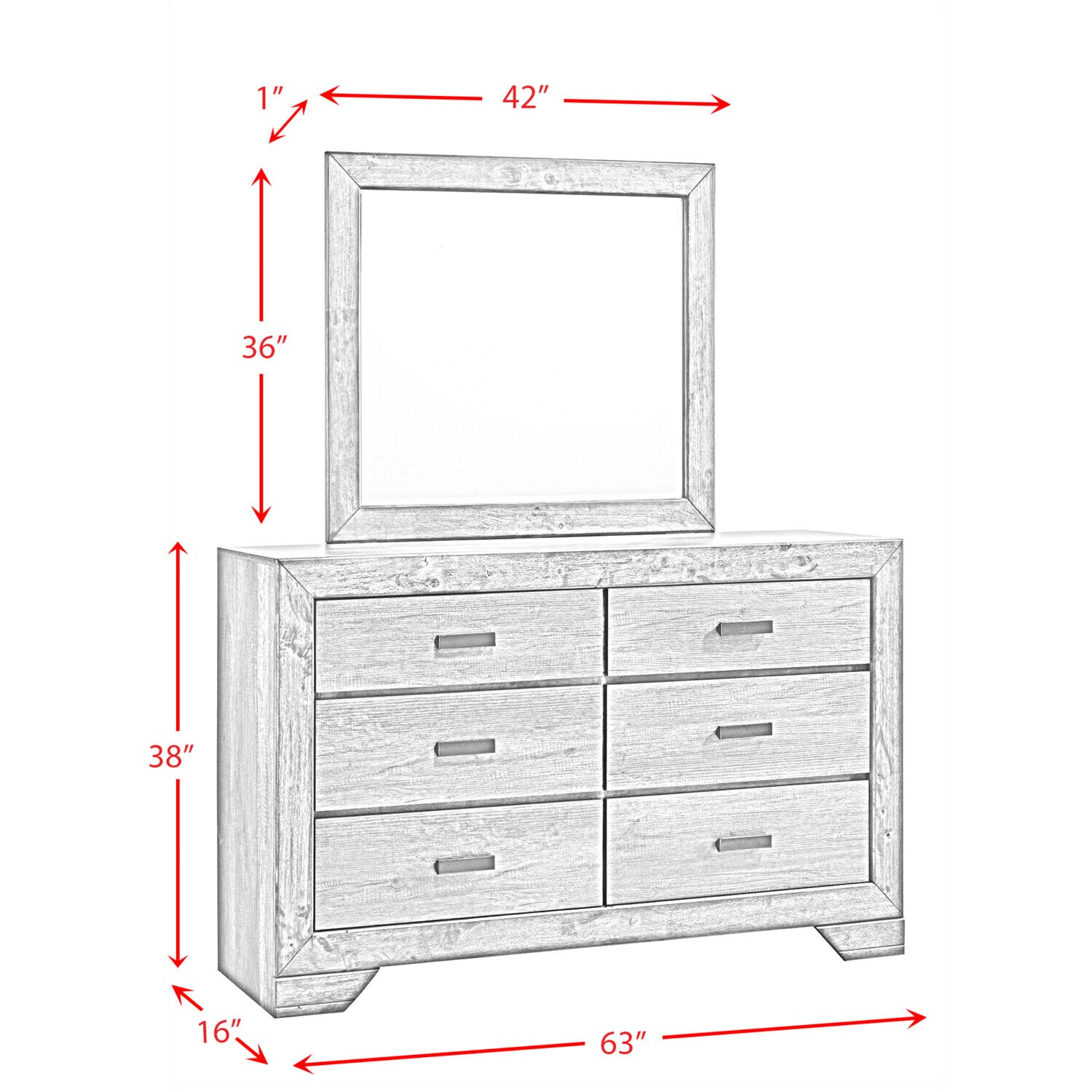 Hanover HBR016A5Q1-WG Bedroom-Sets - View #14