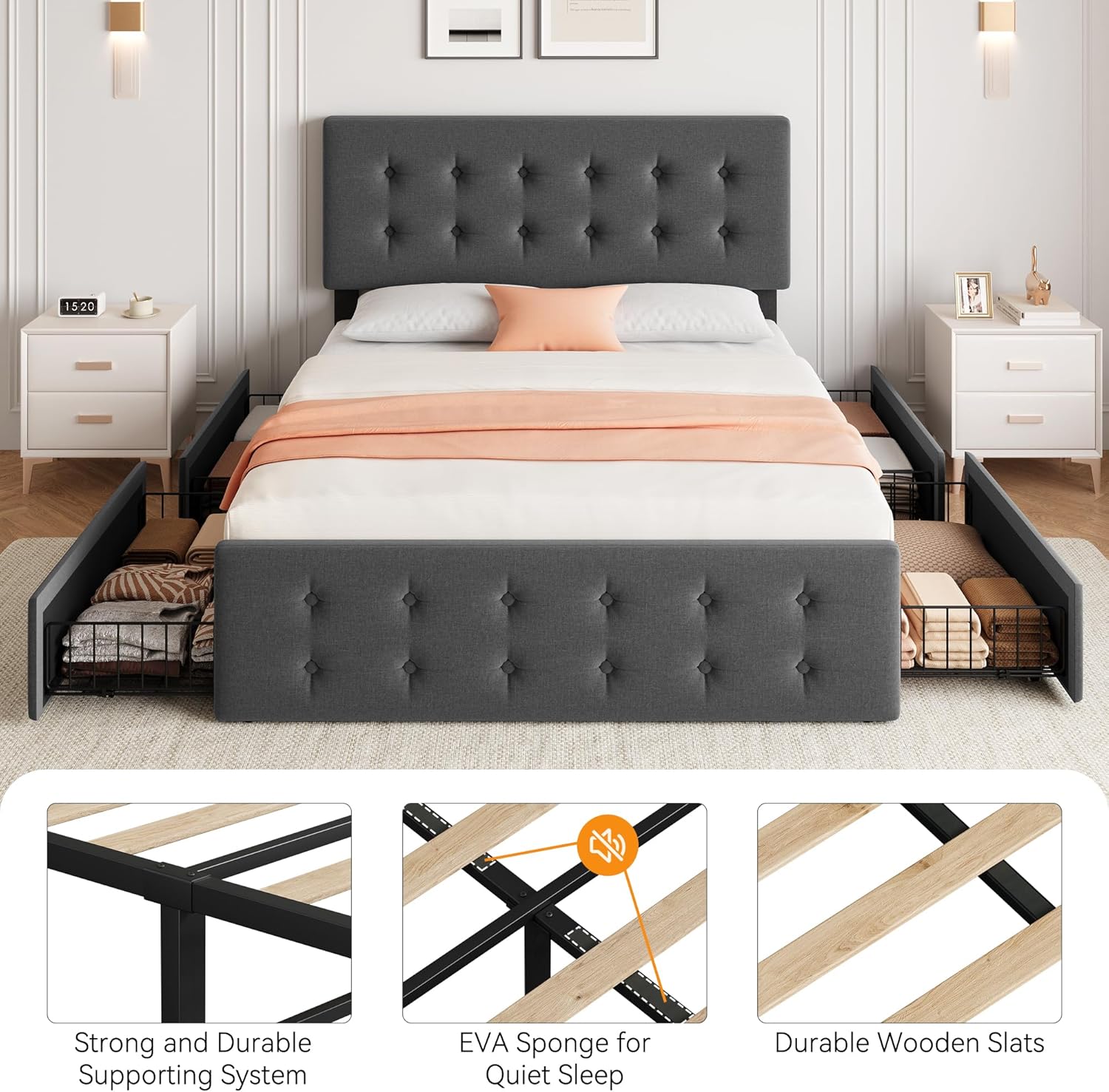 Qeetex LHF-BED-PHO-121UVYOI beds - View #6