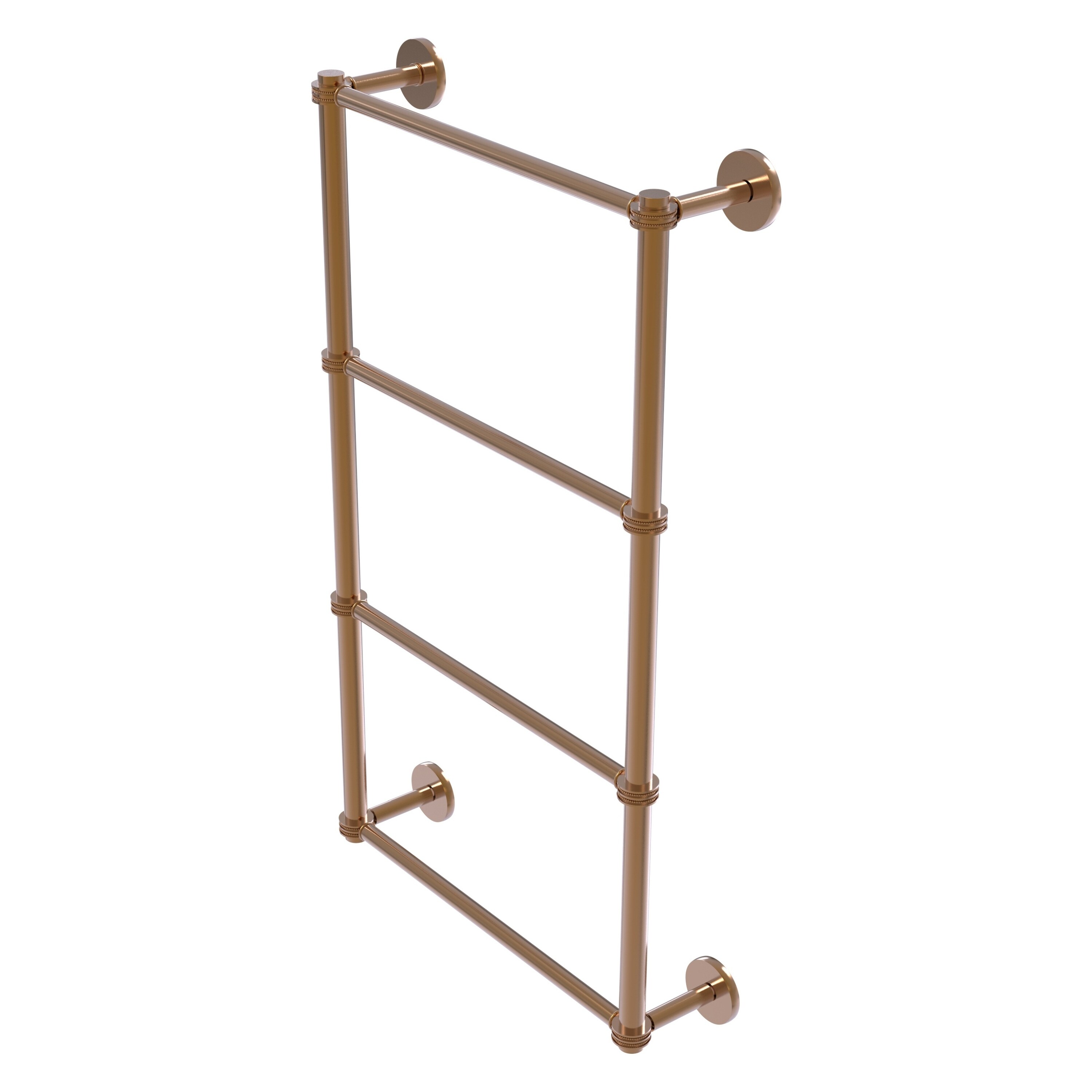 Allied Brass P1000-28D-30-BBR Prestige Skyline 30-in double Brushed Bronze Wall mount 4-tier Towel Bar