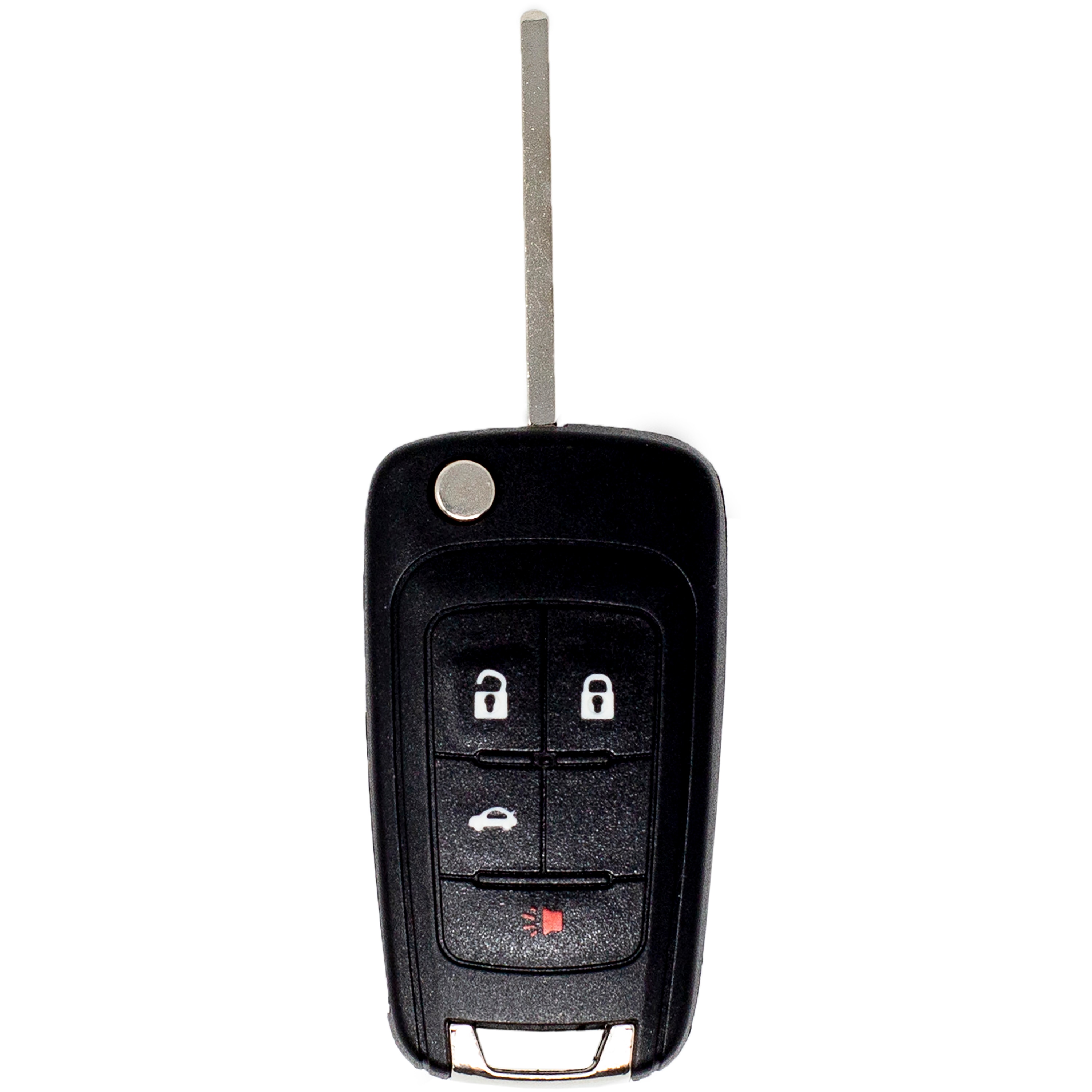 Car Keys Express GMFK4TSK-PK Black Flip Key Brass Automotive Key Blank