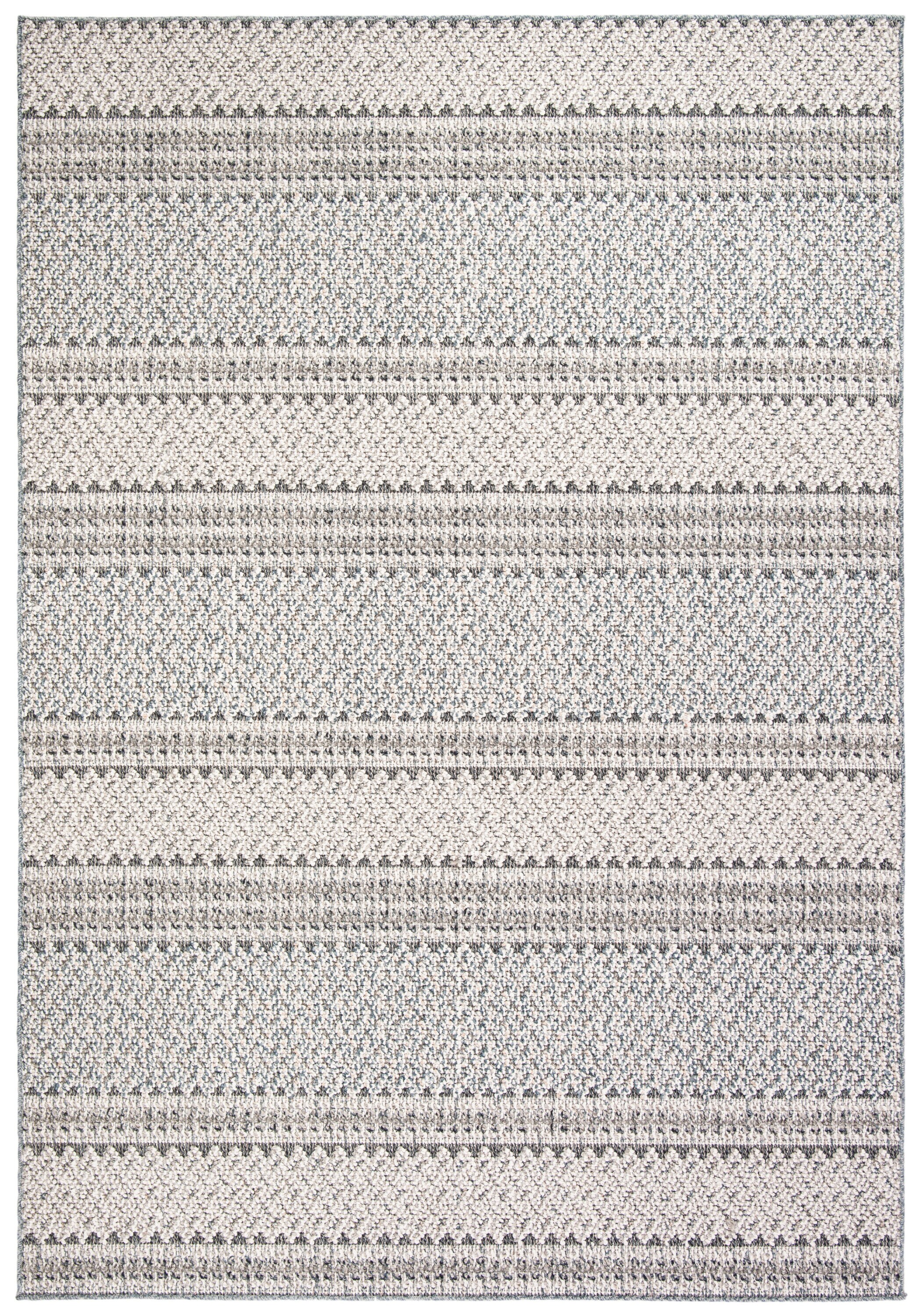 Subtle Elegance 9' x 12' Gray Synthetic Indoor/Outdoor Area Rug