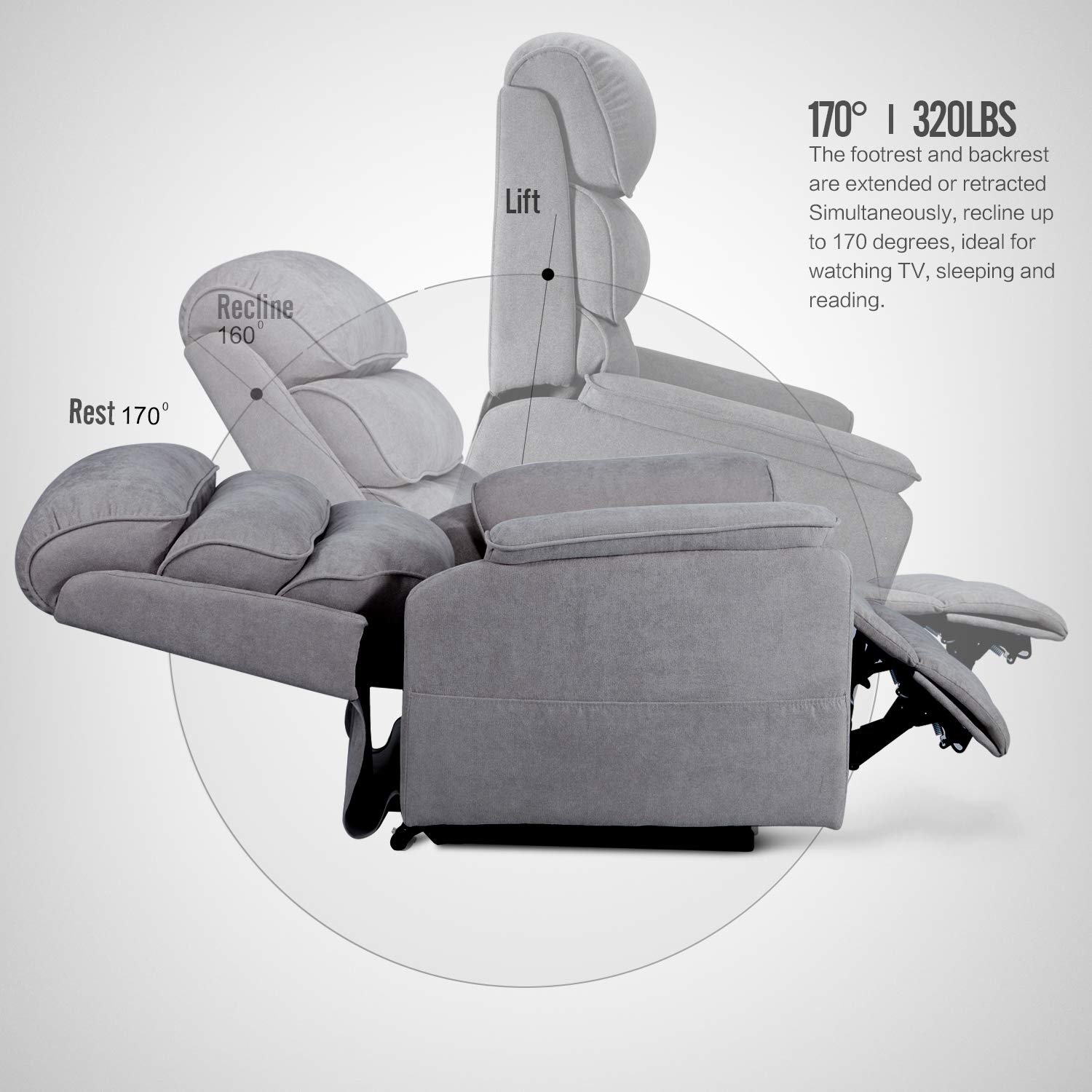 AECOJOY 13036UGR-LS01 recliners - View #4