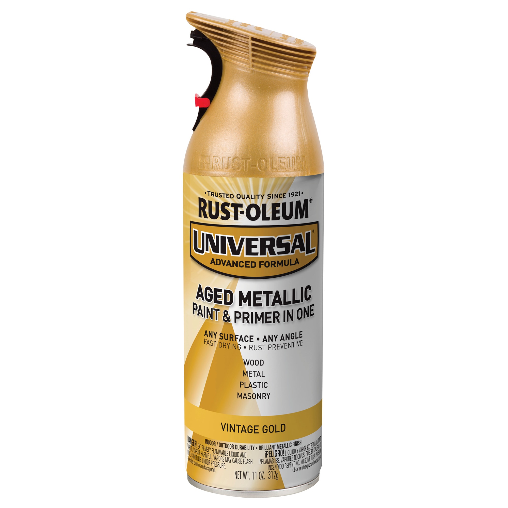 Rust-Oleum Universal Gloss Vintage Gold Metallic Spray Paint and