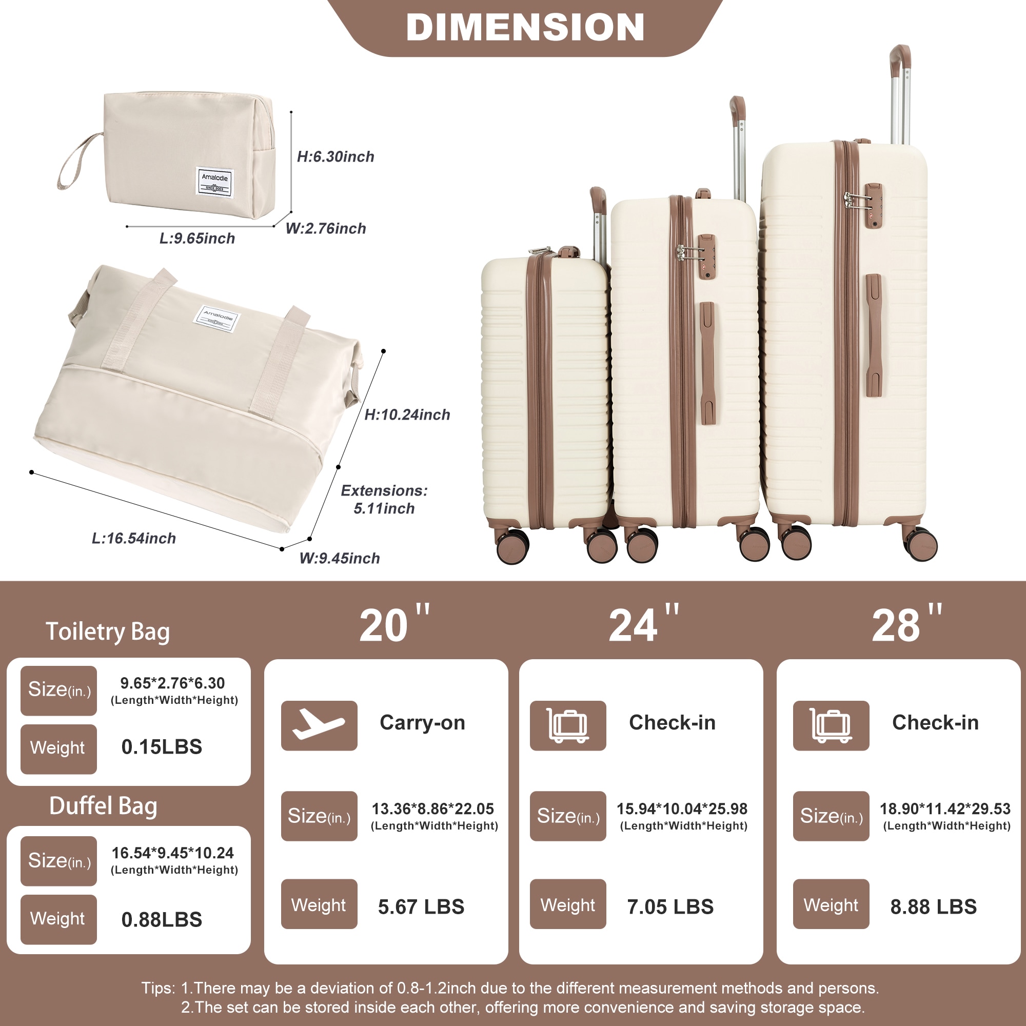 SINOFURN SYD9400003BG Luggage-And-Luggage-Sets - View #2