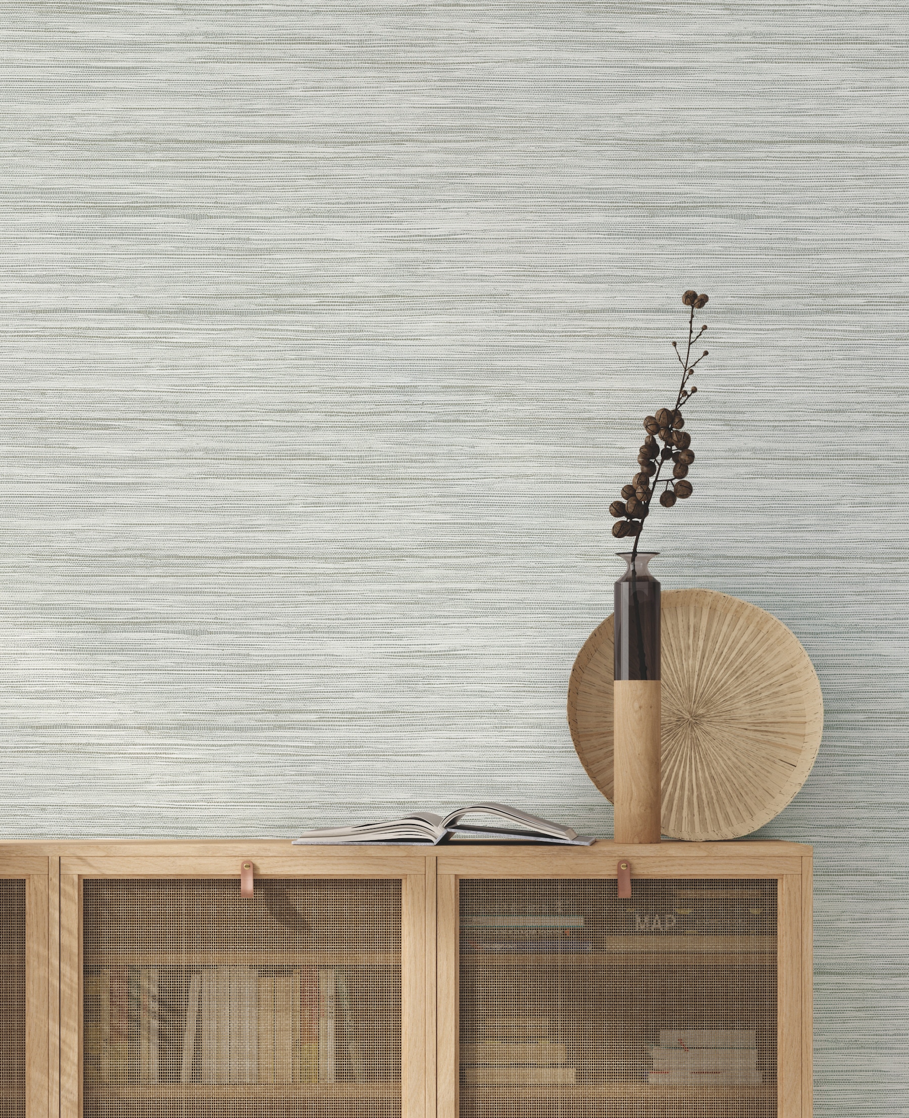 York Wallcoverings CV4414 Water's Edge Resource Library 60.8-Sq. Feet Gray Non-woven Abstract Prepasted Water Activated Paste Wallpaper