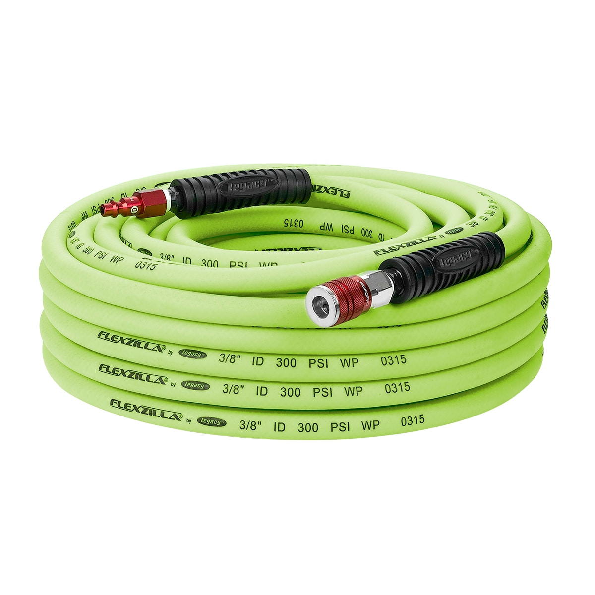 Flexzilla Air Hose, 3/8-in X 50-ft, with Colorconnex Coupler and