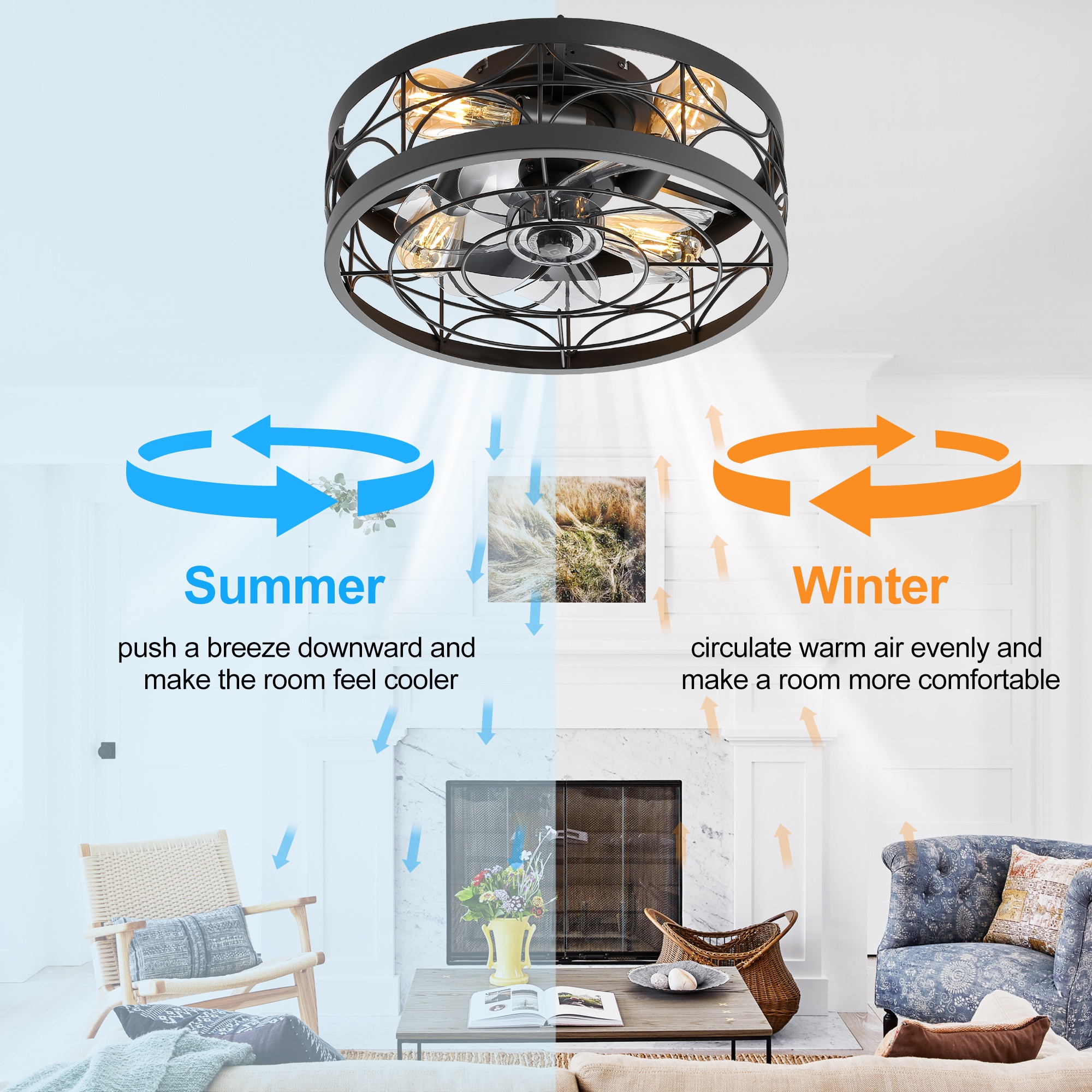 Breezary 35004-BK Ceiling-Fans - View #6