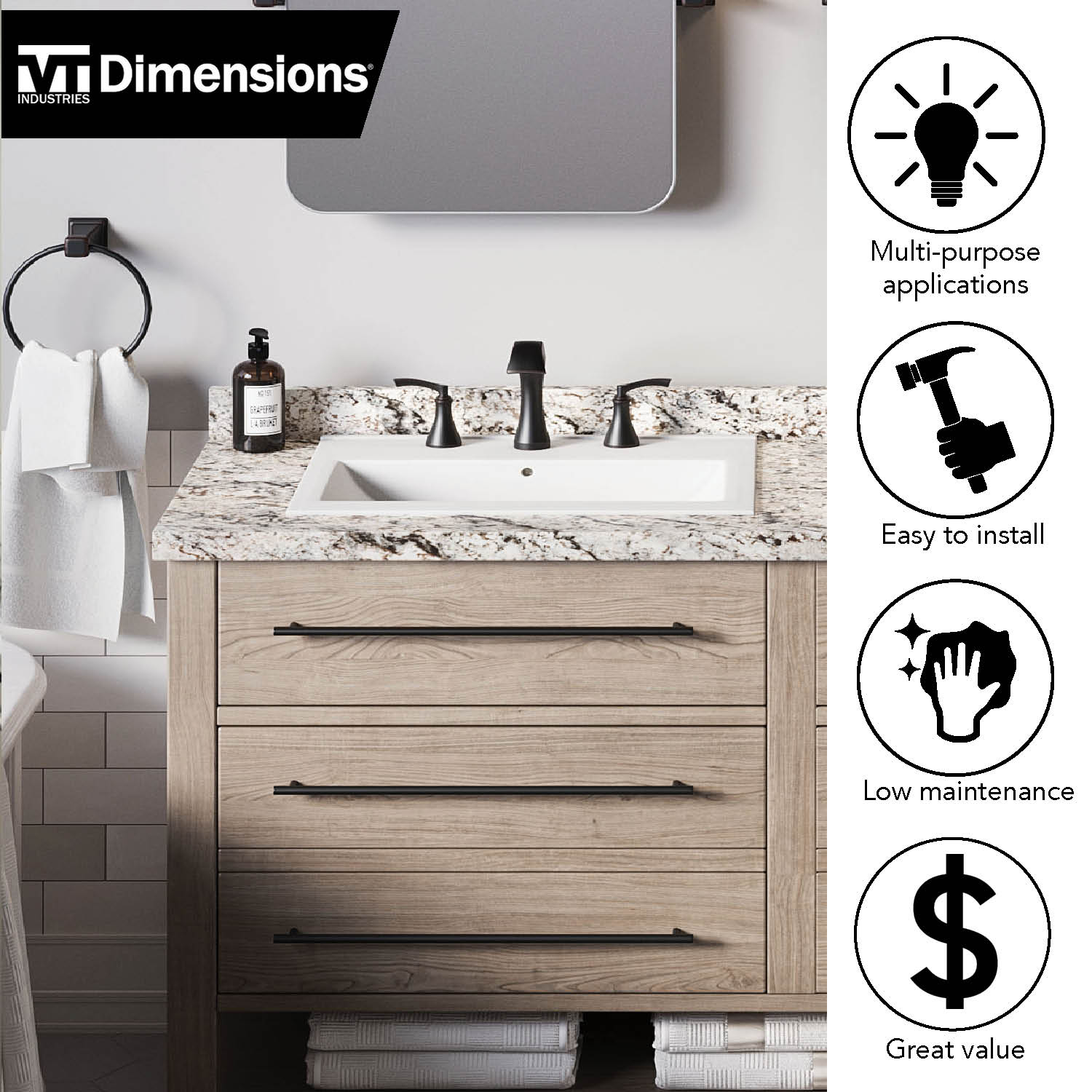 VT Dimensions ACC54471 Laminate-End-Caps - View #4