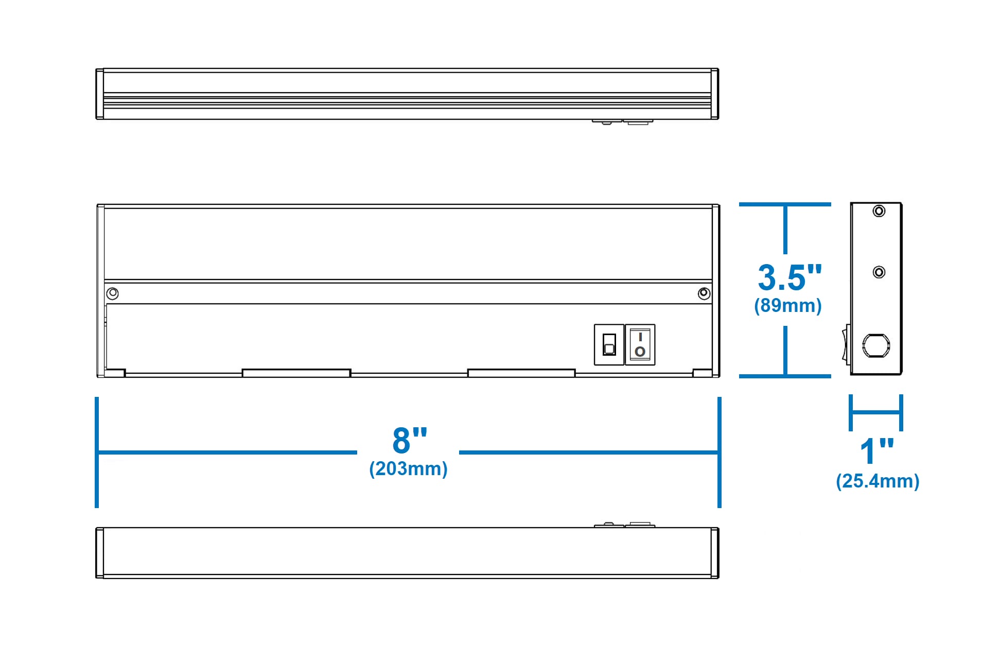 Nicor Lighting NUC508SBK Led-Cabinet-Lighting - View #8
