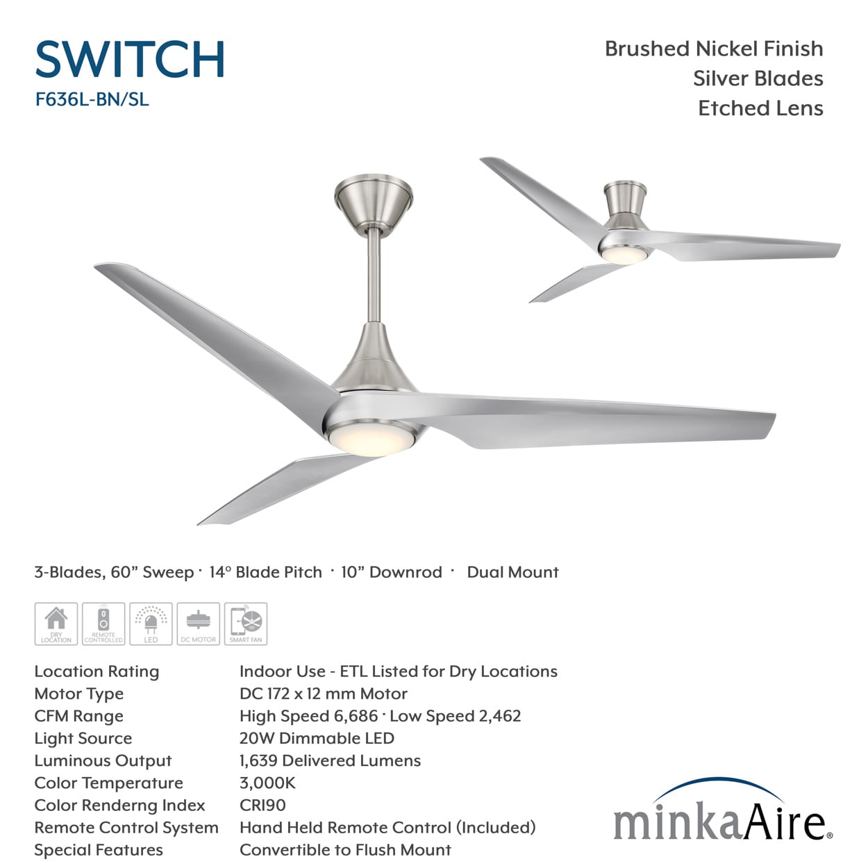 Minka Aire F636L-BN/SL Ceiling-Fans - View #8