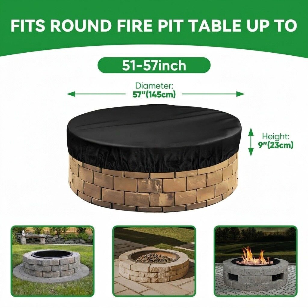 ITOPFOX LIT0626I021 Fire-Pit-Covers - View #2