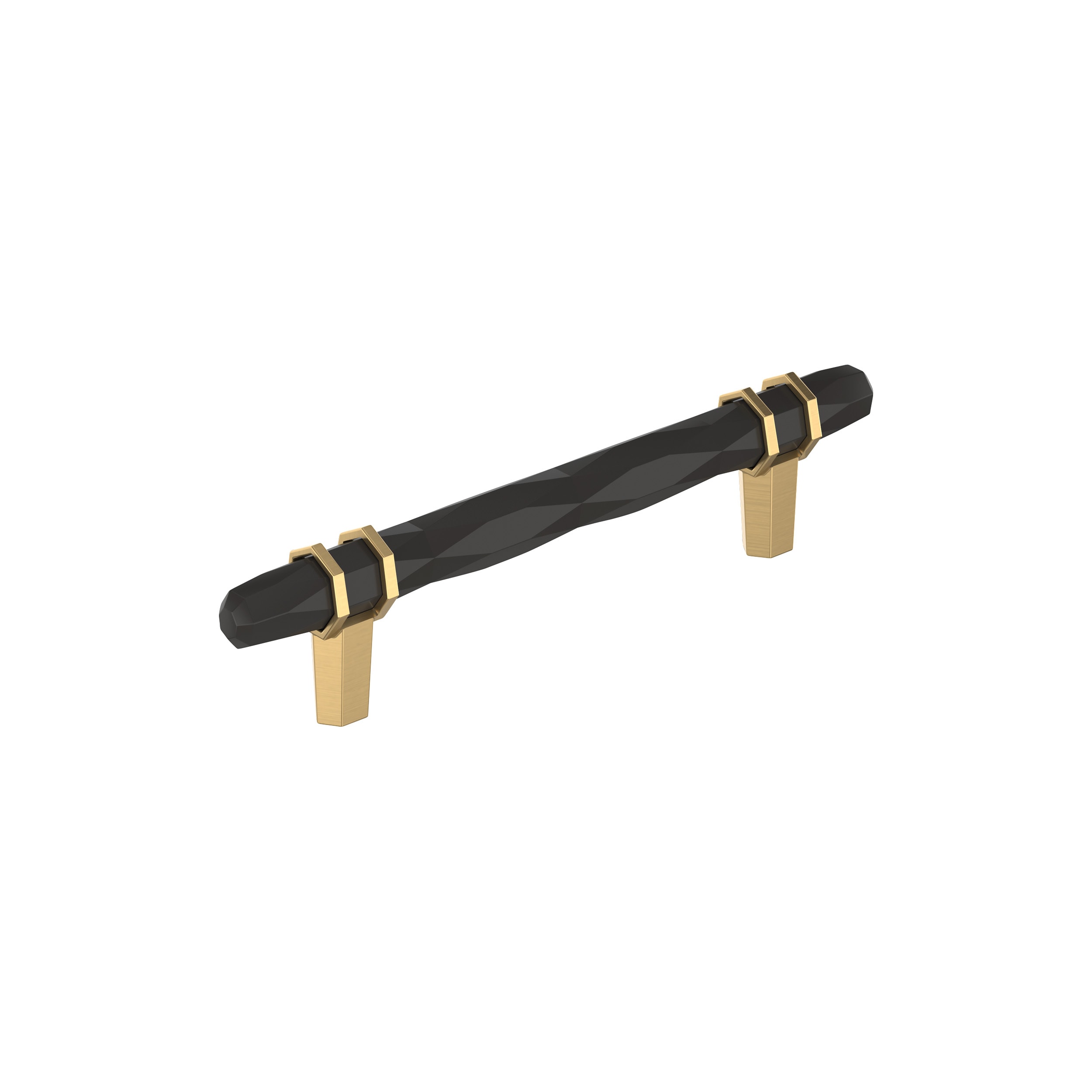 Amerock BP36649BBRCZ London 5-1/16-in , 128mm Center to Center Black Bronze/Champagne Bronze Cylindrical Bar