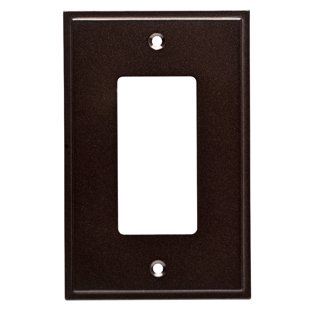 Brainerd W35312-CO-U Simple Steps 1-Gang Cocoa Bronze Single Decorator Standard Wall Plate
