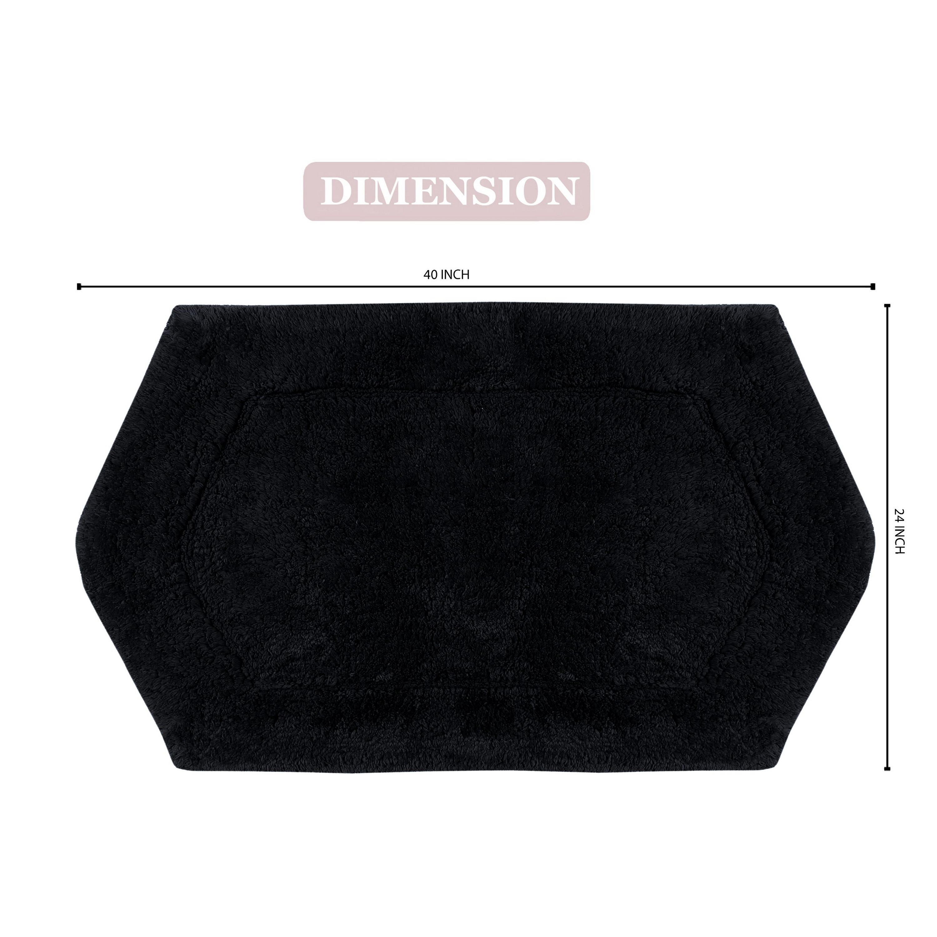 Home Weavers BWA2440BLK Bath-Rugs - View #3