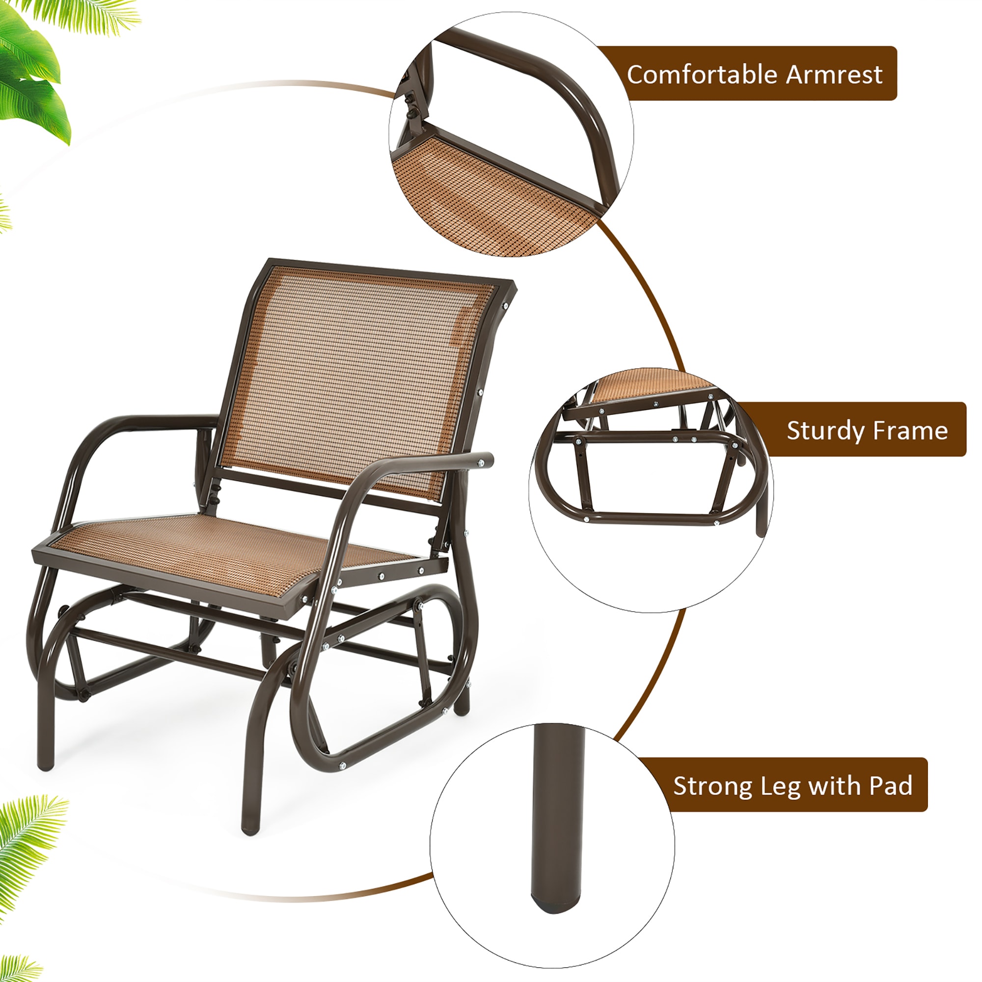 Costway OP70562BN Patio-Chairs - View #2