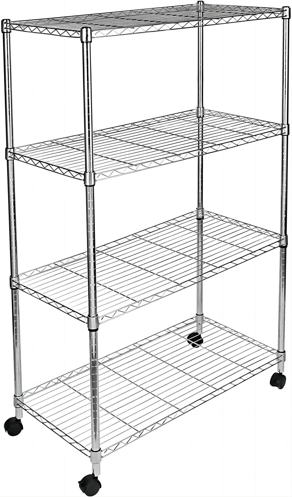 LTMATE LSHKSHLF35186104C 35.42-Inches W x 17.7-Inches D Steel Chrome Garage Storage System