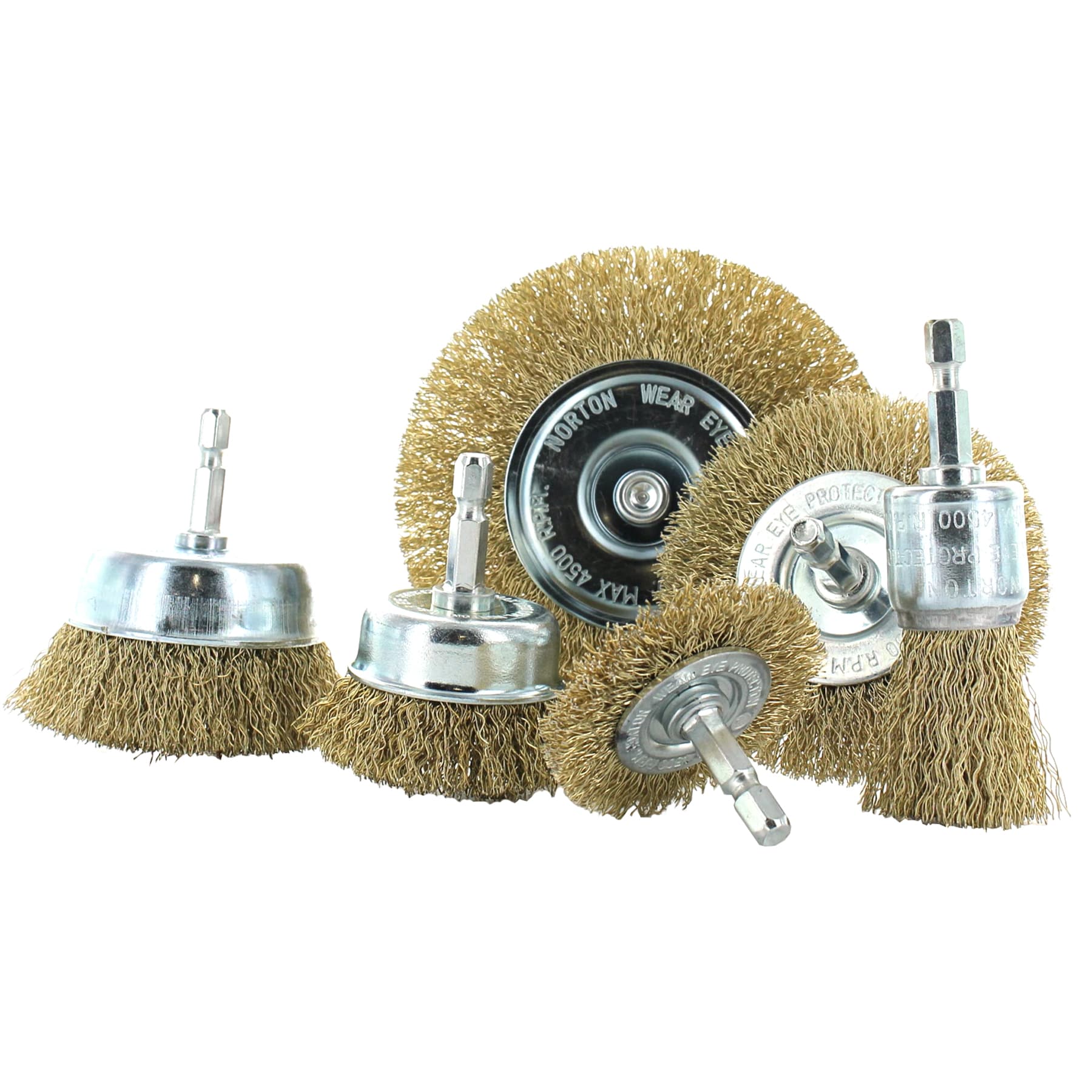 Wire Brush Wheel Steel Cup Brush Set 9 Piece Wire Power Brush for Drill 1/4  Inch