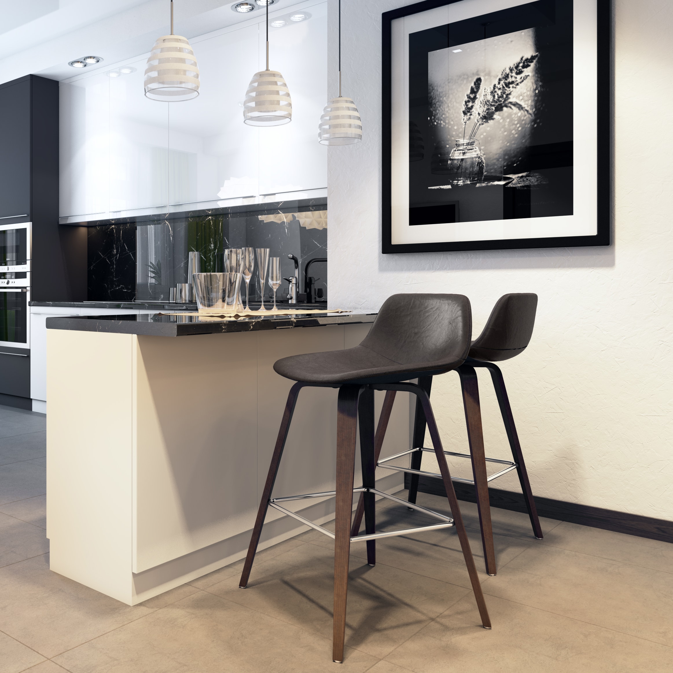 Simpli Home AXCRAN26N-DB stools - View #7