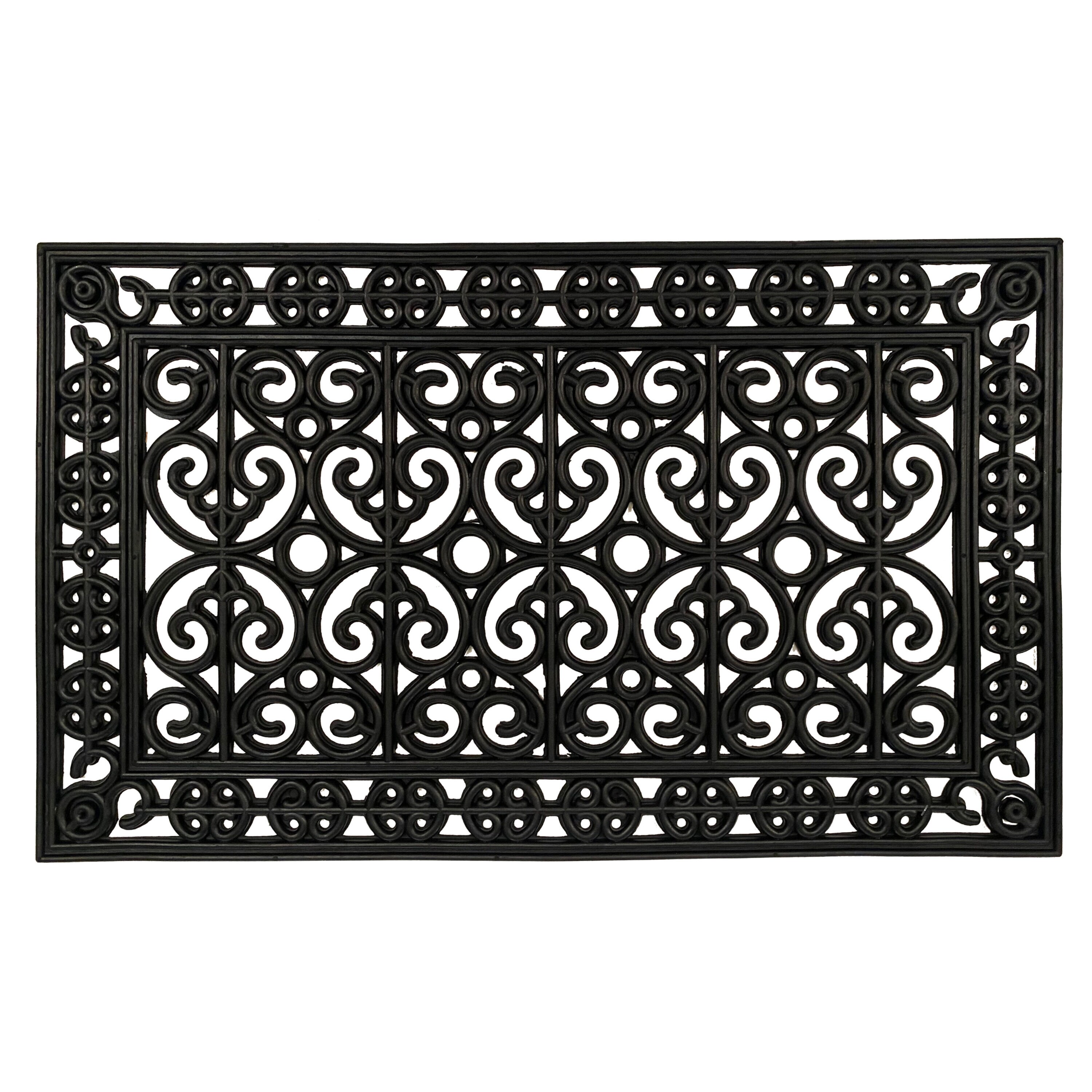 Callowaymills 103671830 1-1/2-ft x 2-1/2-ft Bonsummer Rubber Rectangular Indoor or outdoor Decorative Door mat