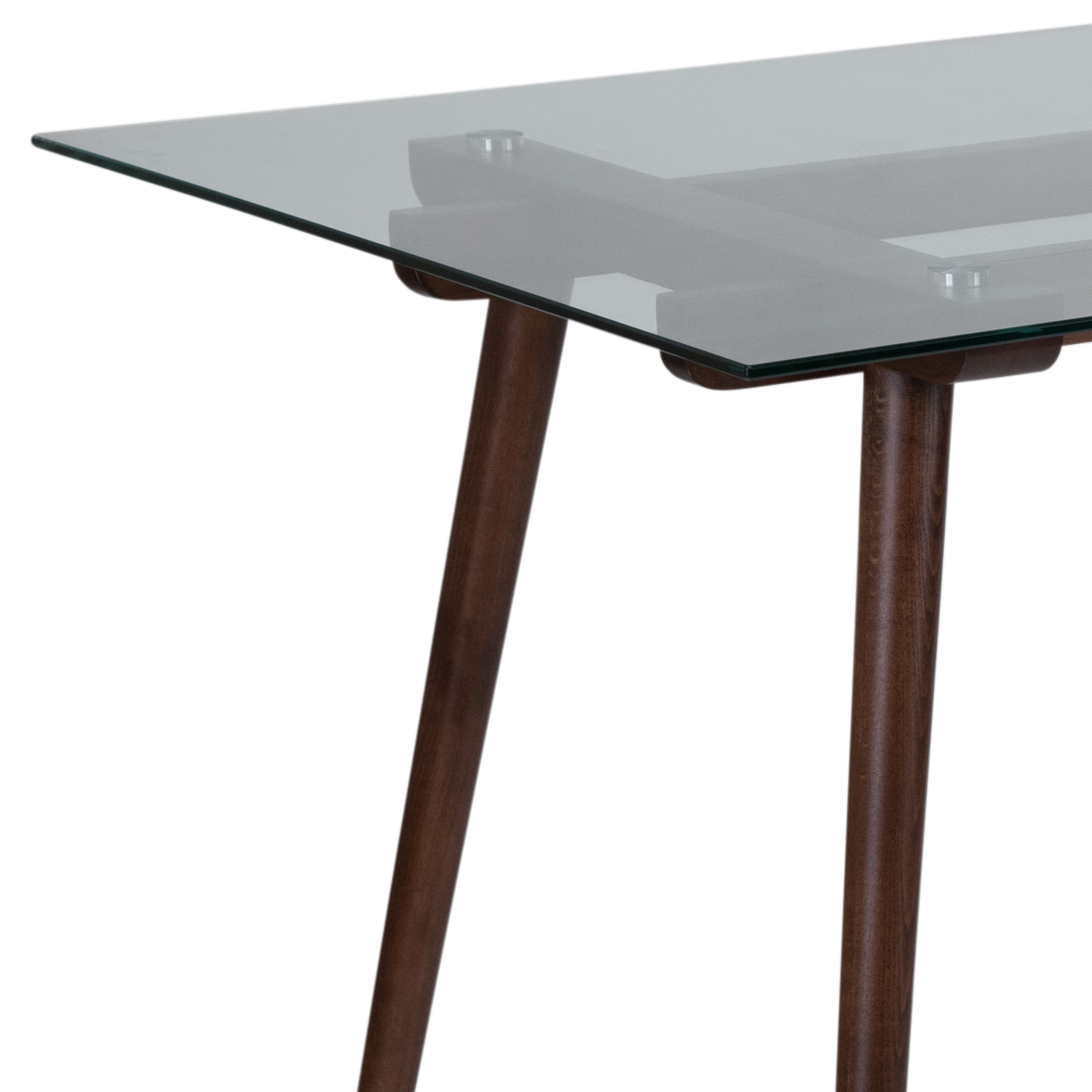 Flash Furniture Meriden Top/Walnut Frame Contemporary/Modern Dining ...