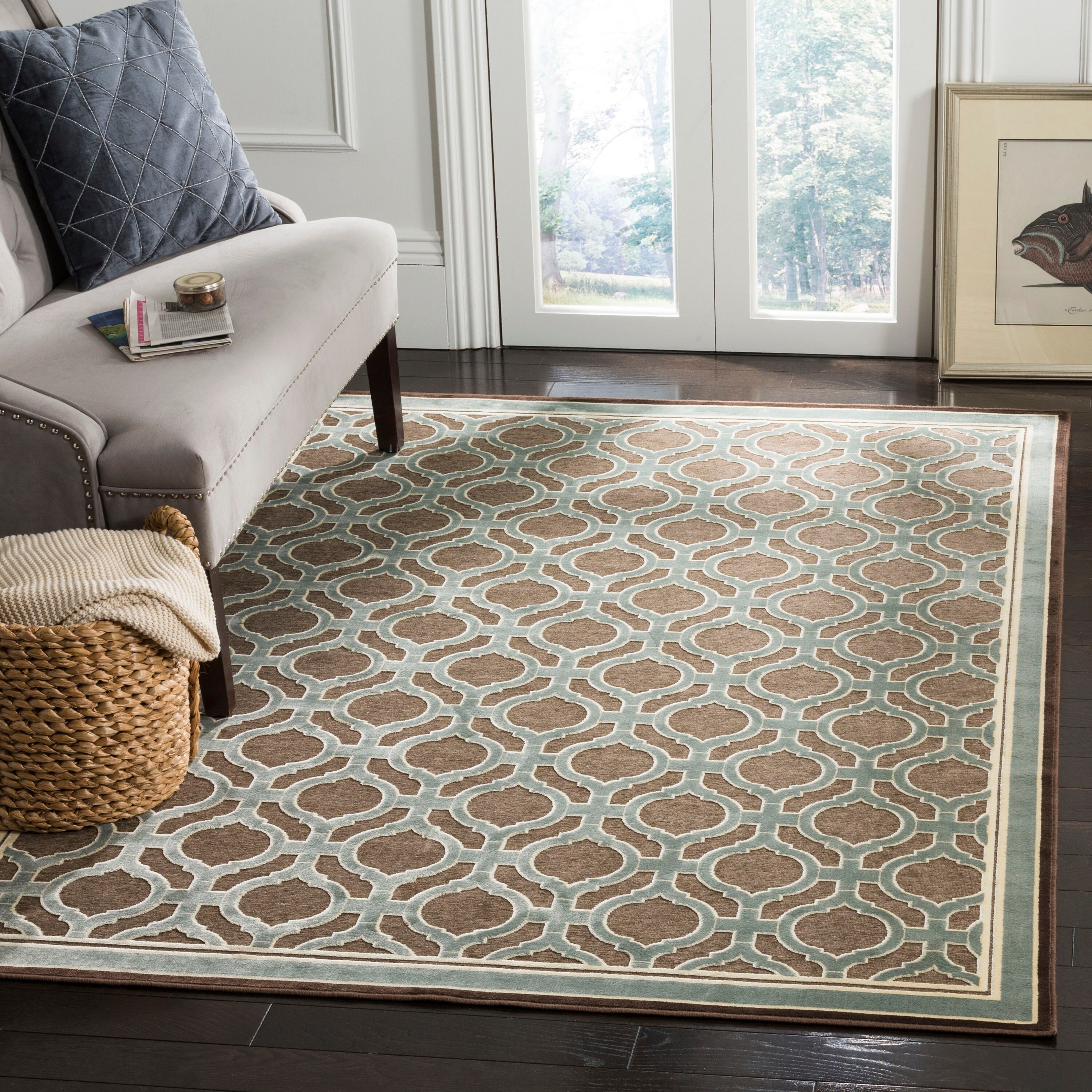 Martha Stewart MSR4445T-5 Moor 5 x 8 (ft) Tufted Synthetic Arrowroot Rectangular Indoor Abstract Farmhouse/Cottage Area rug