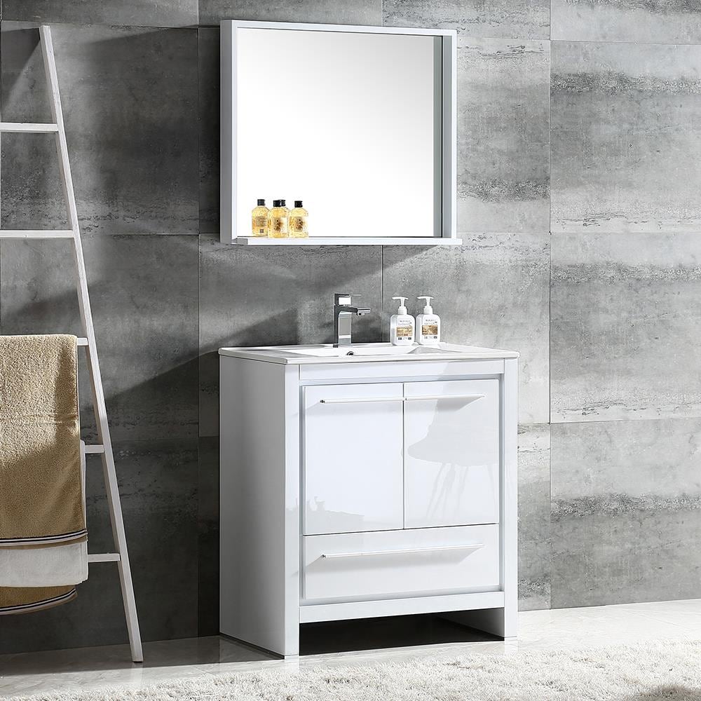 Fresca FVN8130WH Bath-Vanity-Combo - View #2