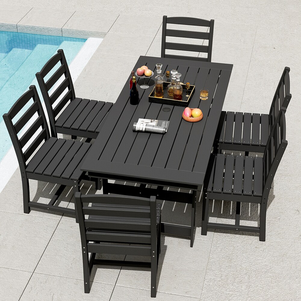 Homsee V-KF510001+02X3B Patio-Dining-Sets - View #2