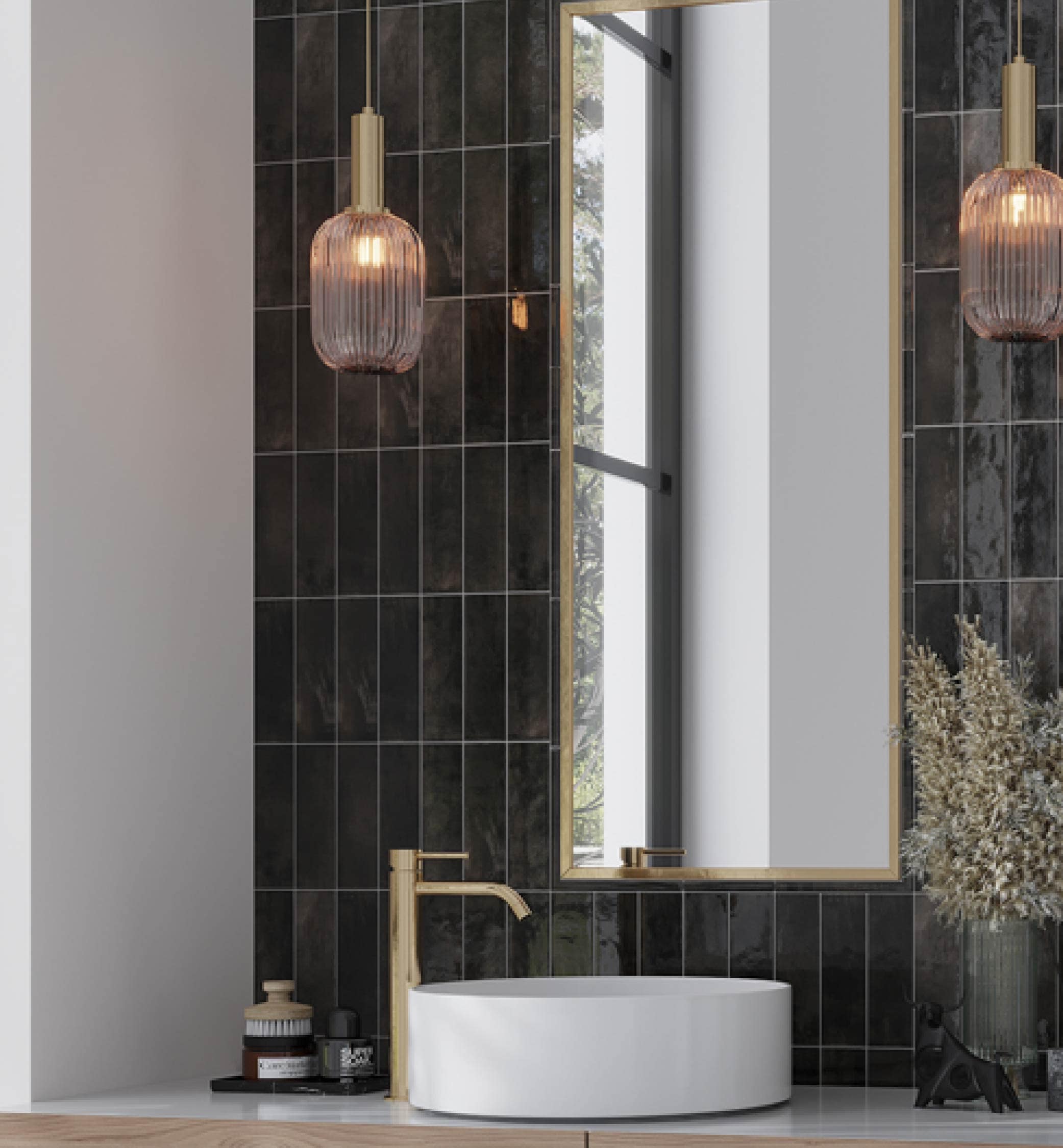 Apollo Tile MOD88BLKPENA Wall-Trim-Accent-Tile - View #6