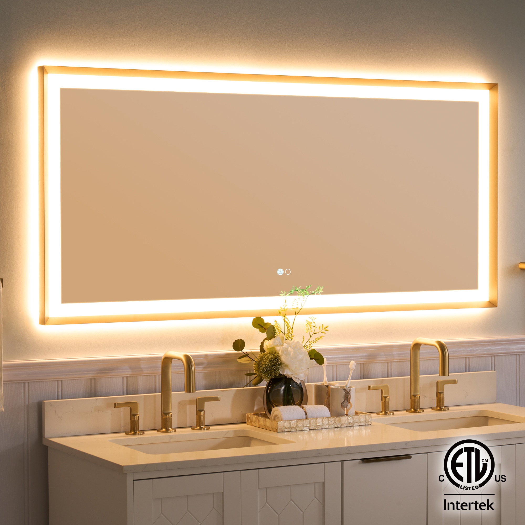 WELLFOR W6FM6028BG Framed-Bath-Mirrors - View #6