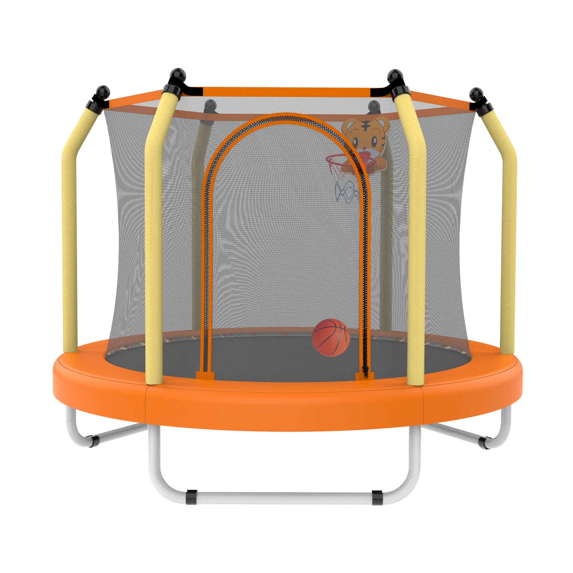 Lycvki 1058 Trampolines 6.5-ft Round Kids in Orange