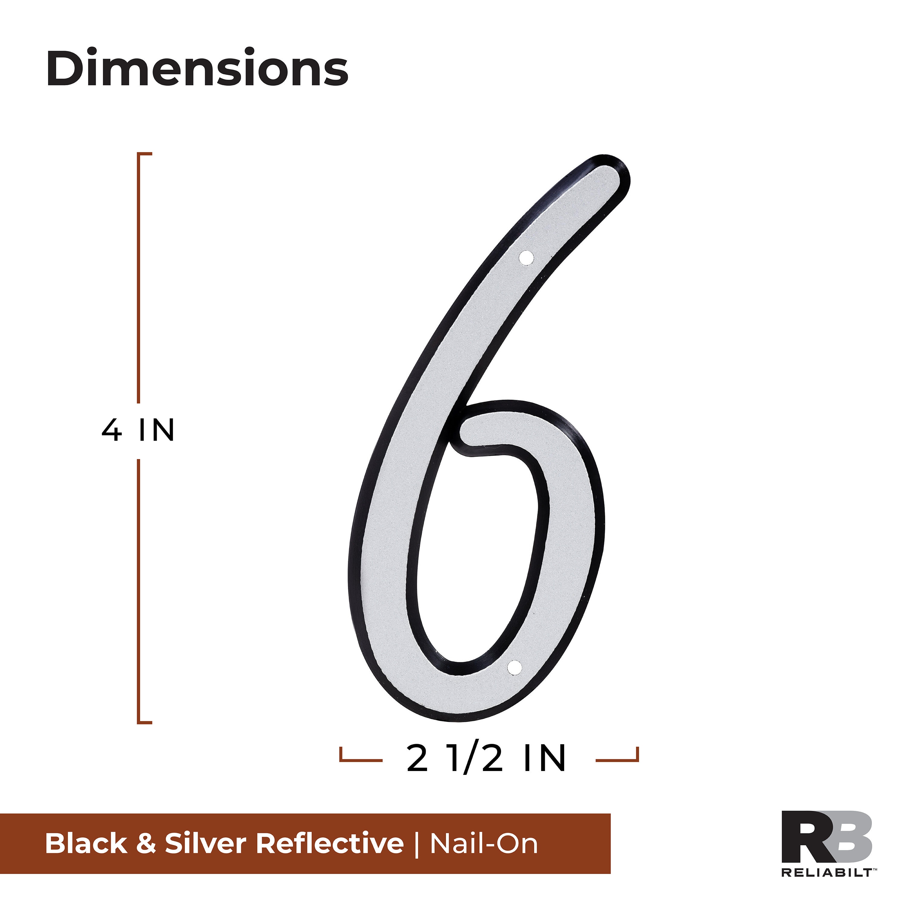 RELIABILT 847596 Signs-Letters-Numbers - View #2